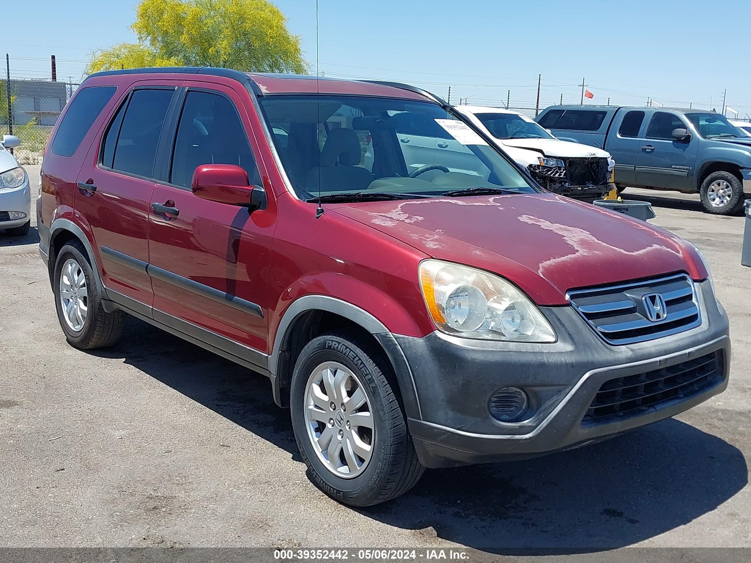 honda cr-v 2006 jhlrd68886c012318