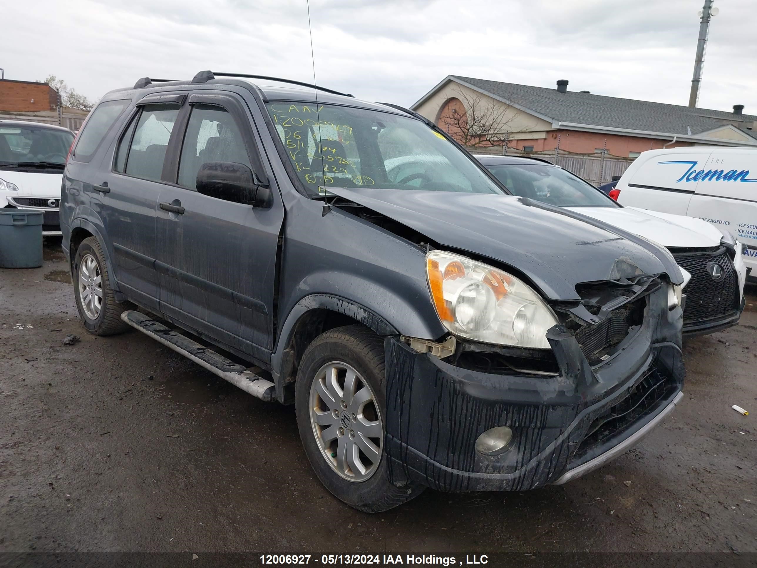 honda cr-v 2006 jhlrd78566c805788