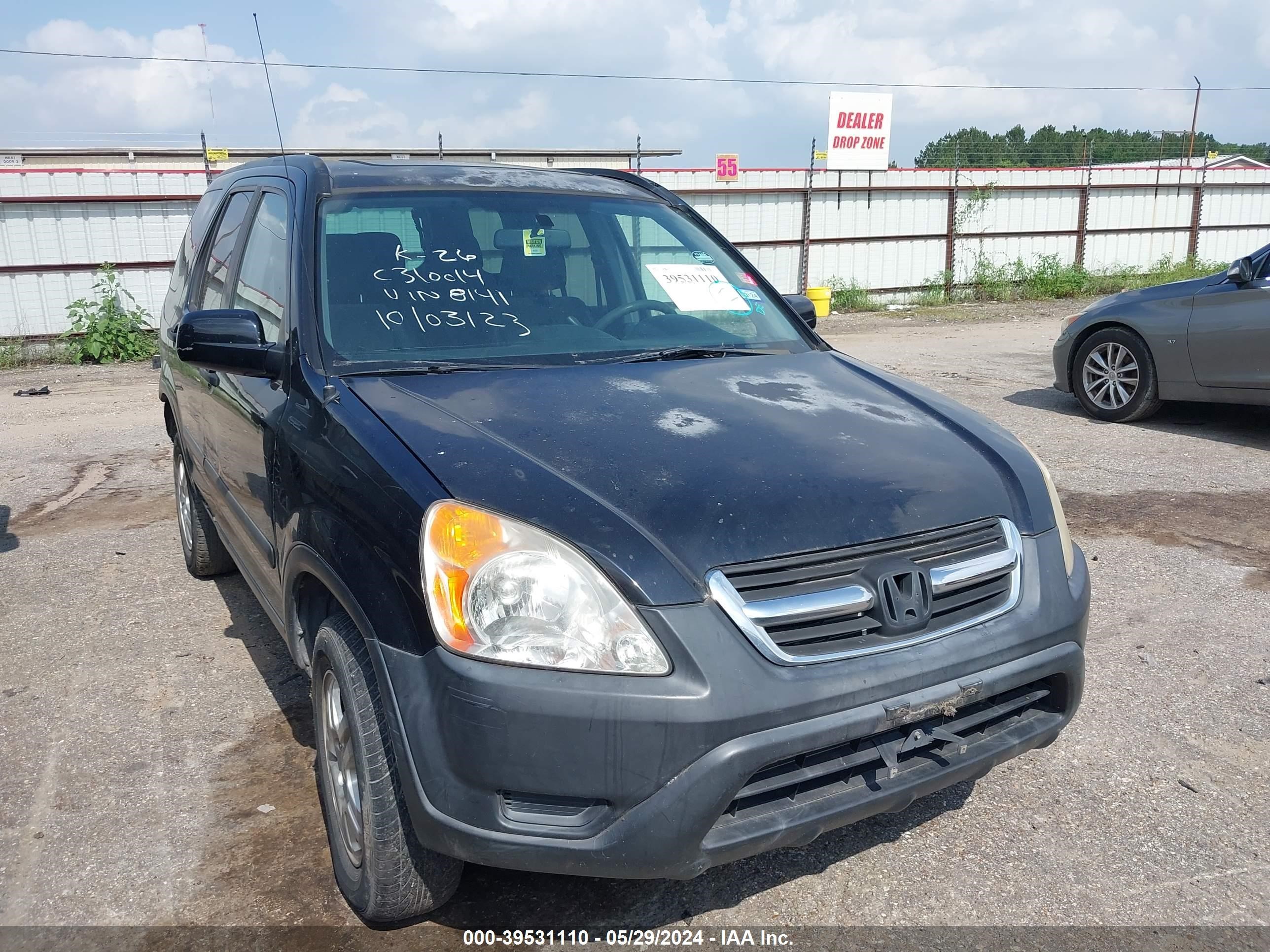 honda cr-v 2002 jhlrd78862c078141