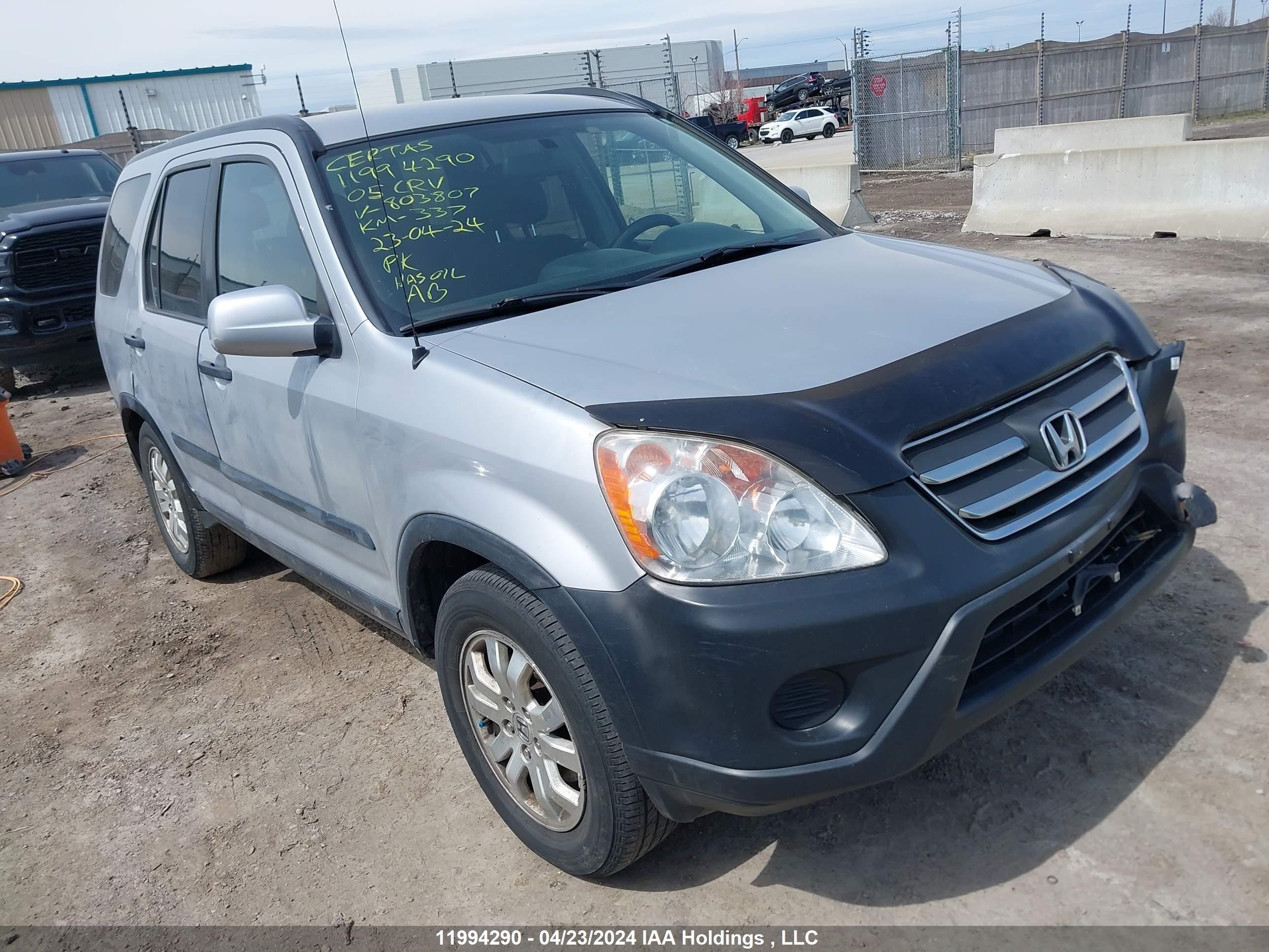 honda cr-v 2005 jhlrd78865c803807