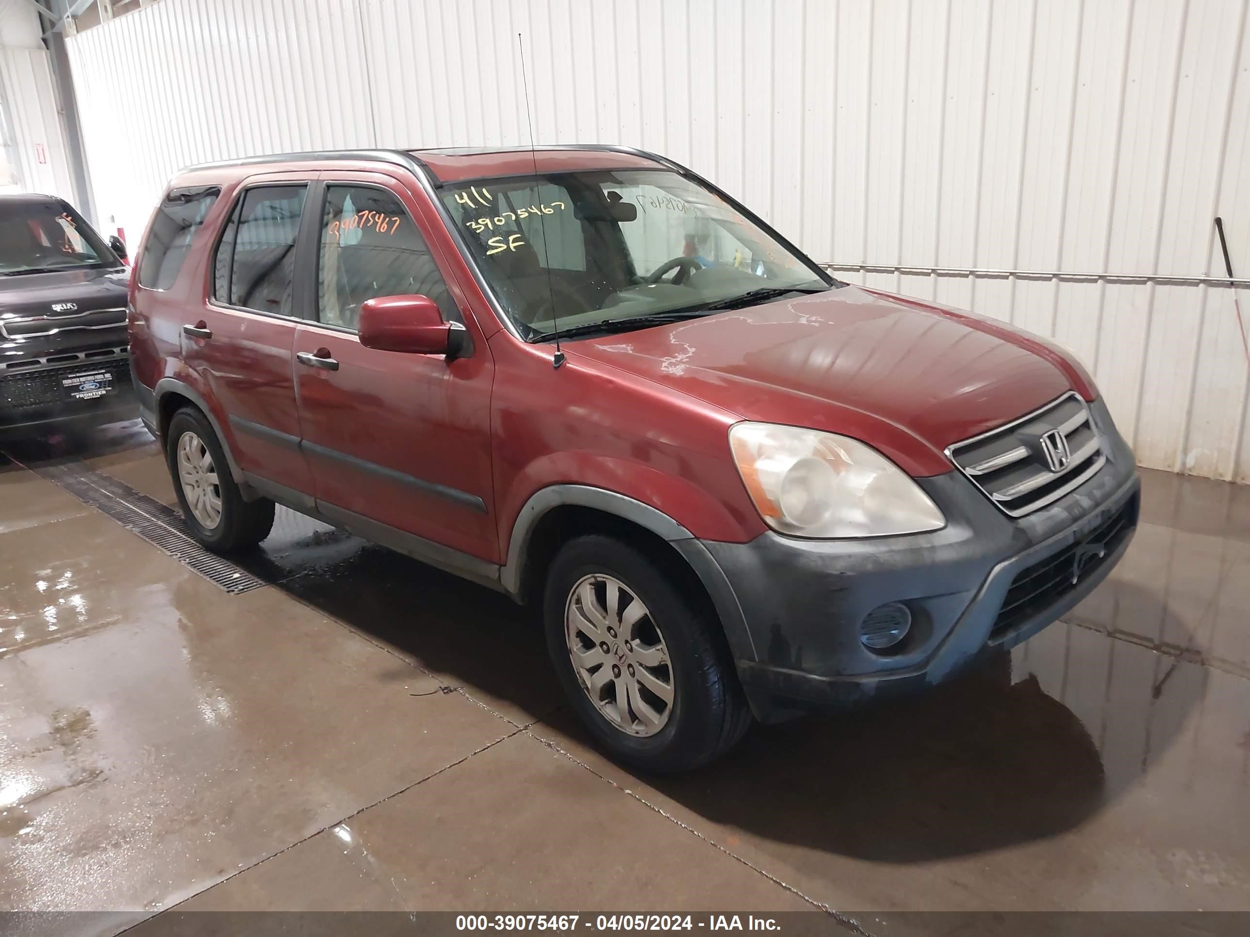 honda cr-v 2005 jhlrd78885c025817