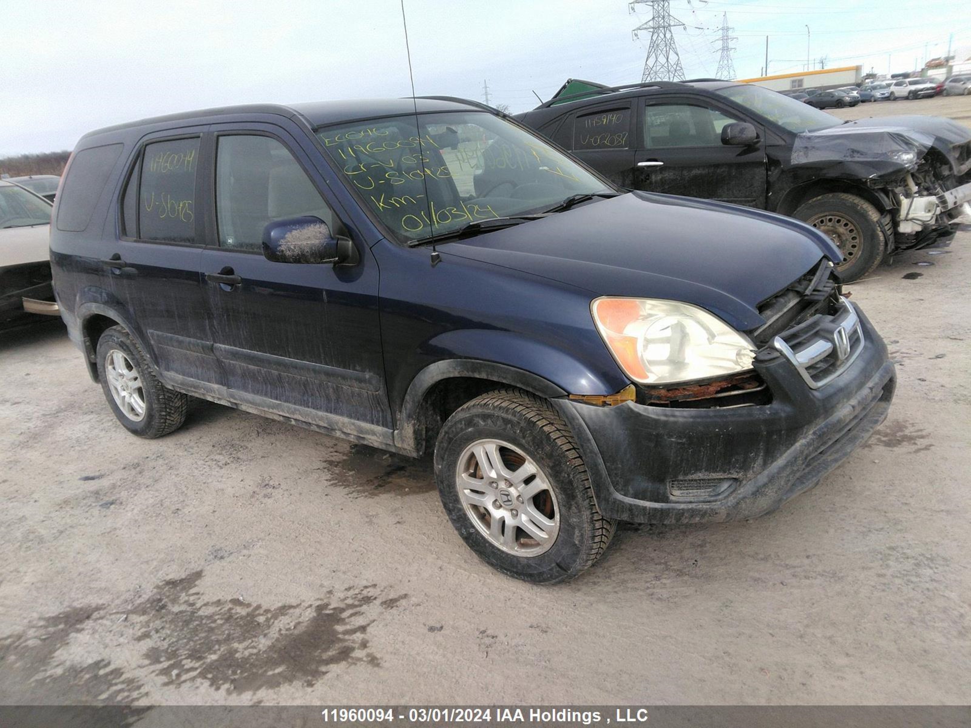 honda cr-v 2003 jhlrd78893c810425