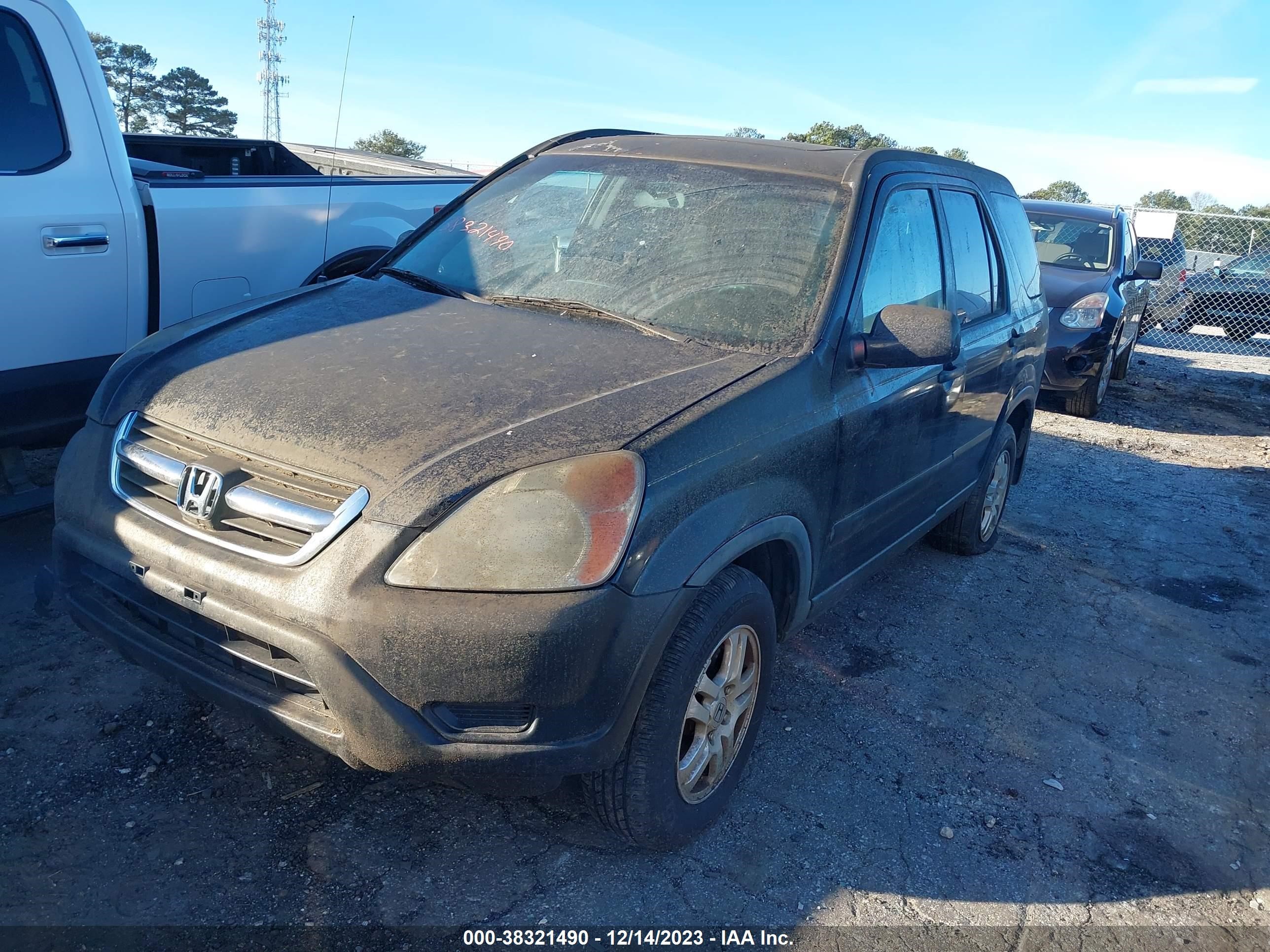 honda cr-v 2002 jhlrd788x2c056921