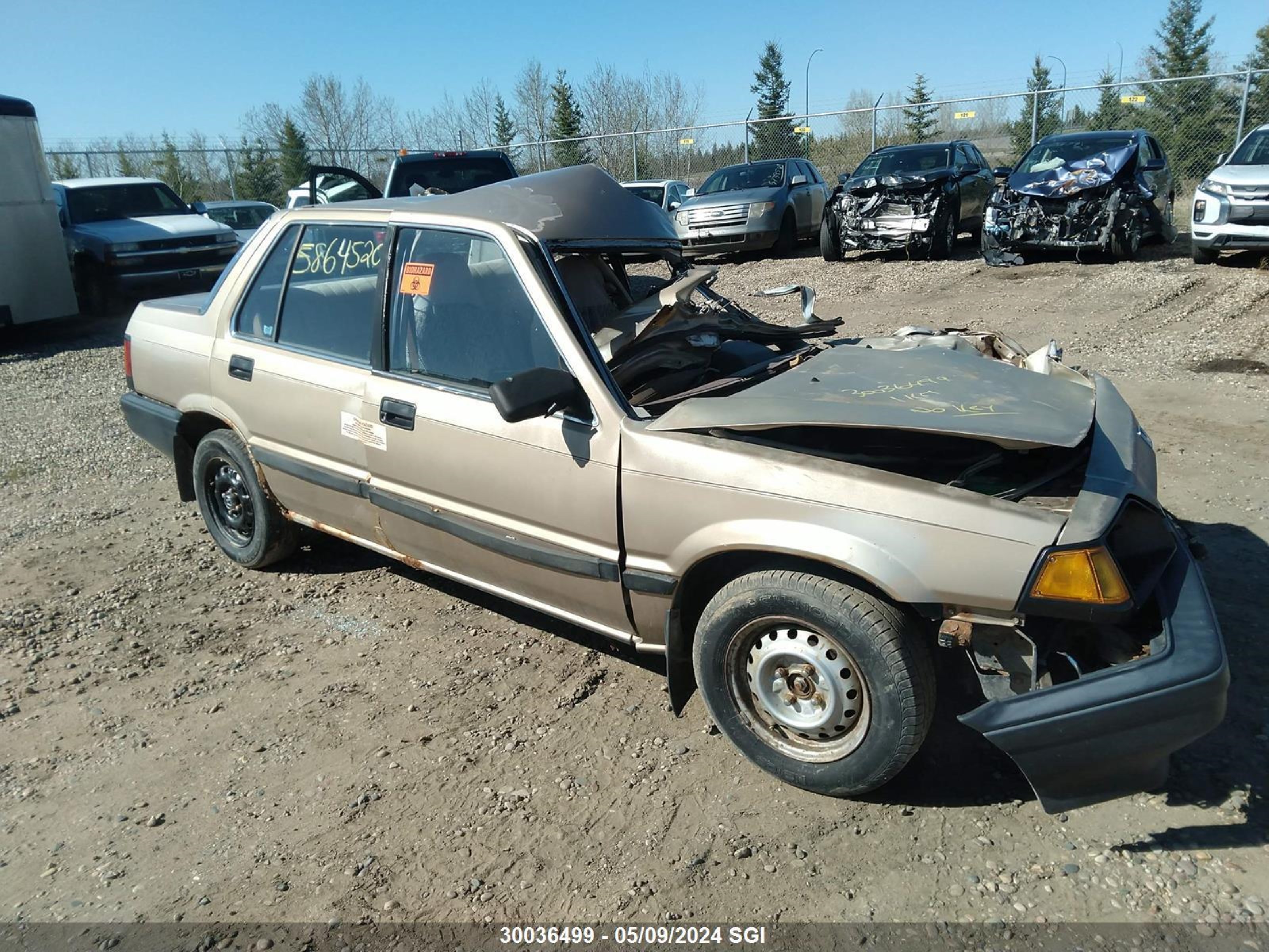 honda civic 1985 jhmak5431fs804609