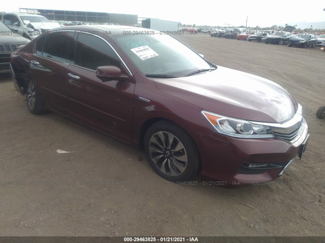 honda accord hybrid 2017 jhmcr6f50hc011615