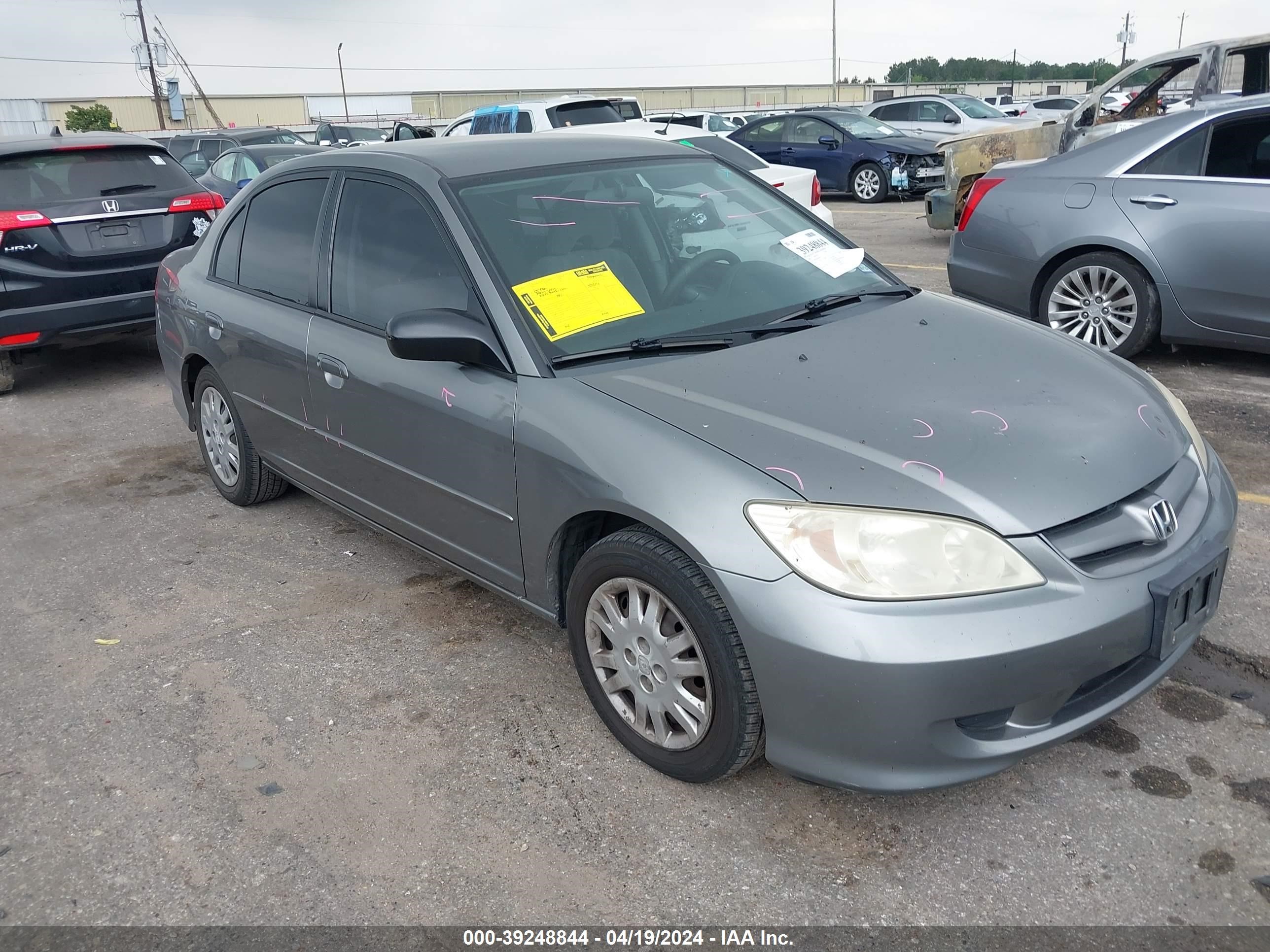 honda civic 2005 jhmes16505s005489