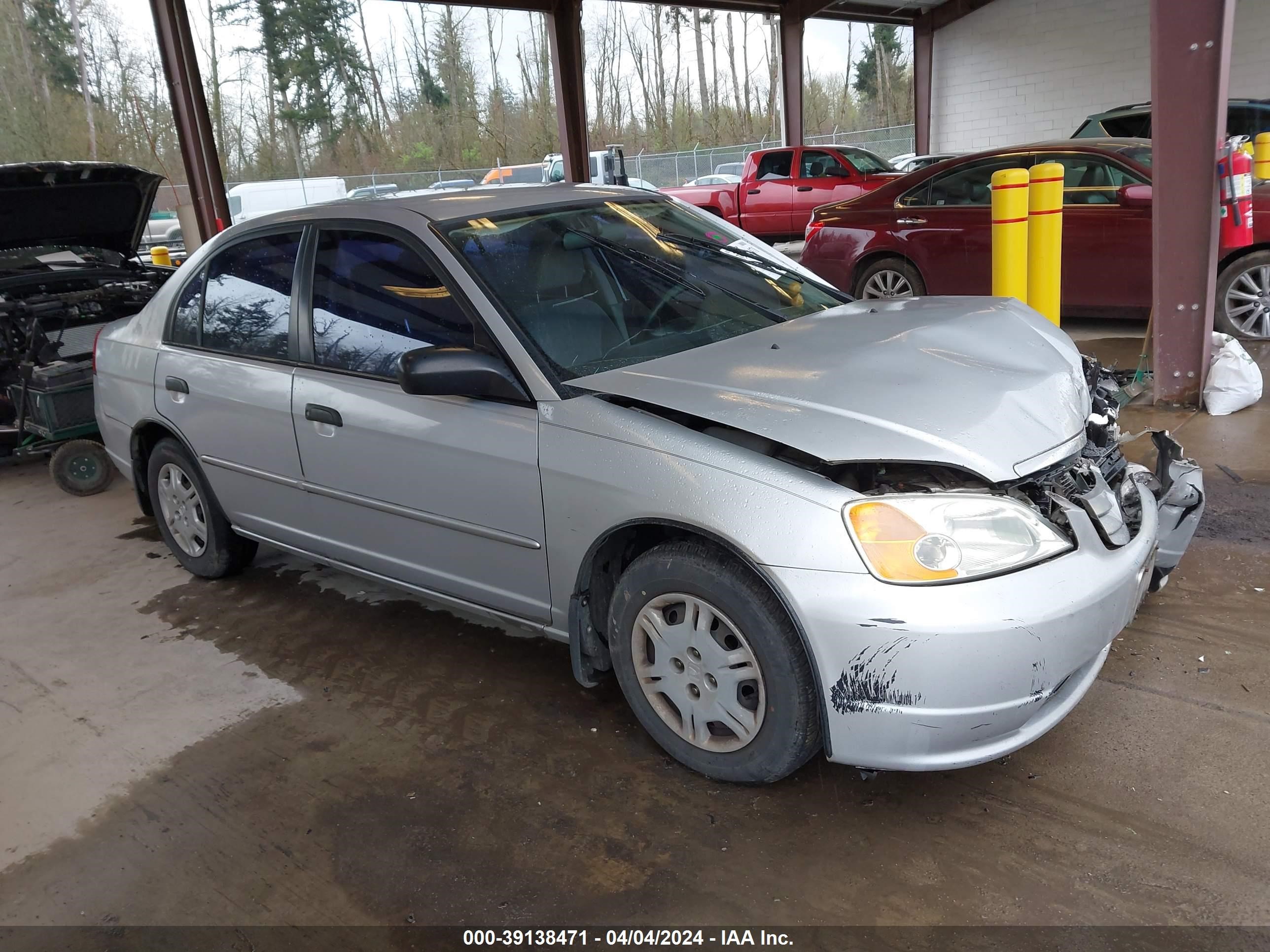 honda civic 2001 jhmes16541s012276