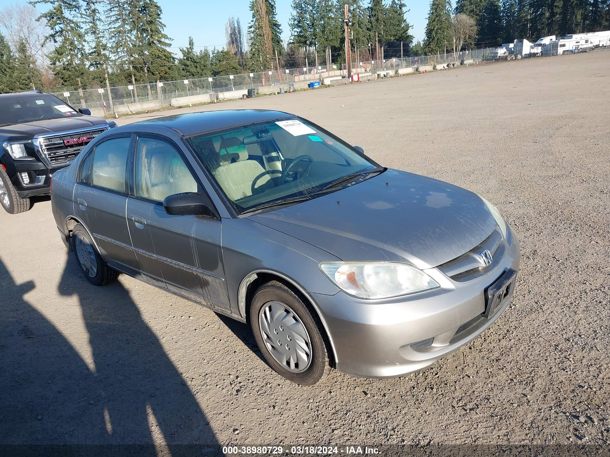 honda civic 2005 jhmes16575s000483