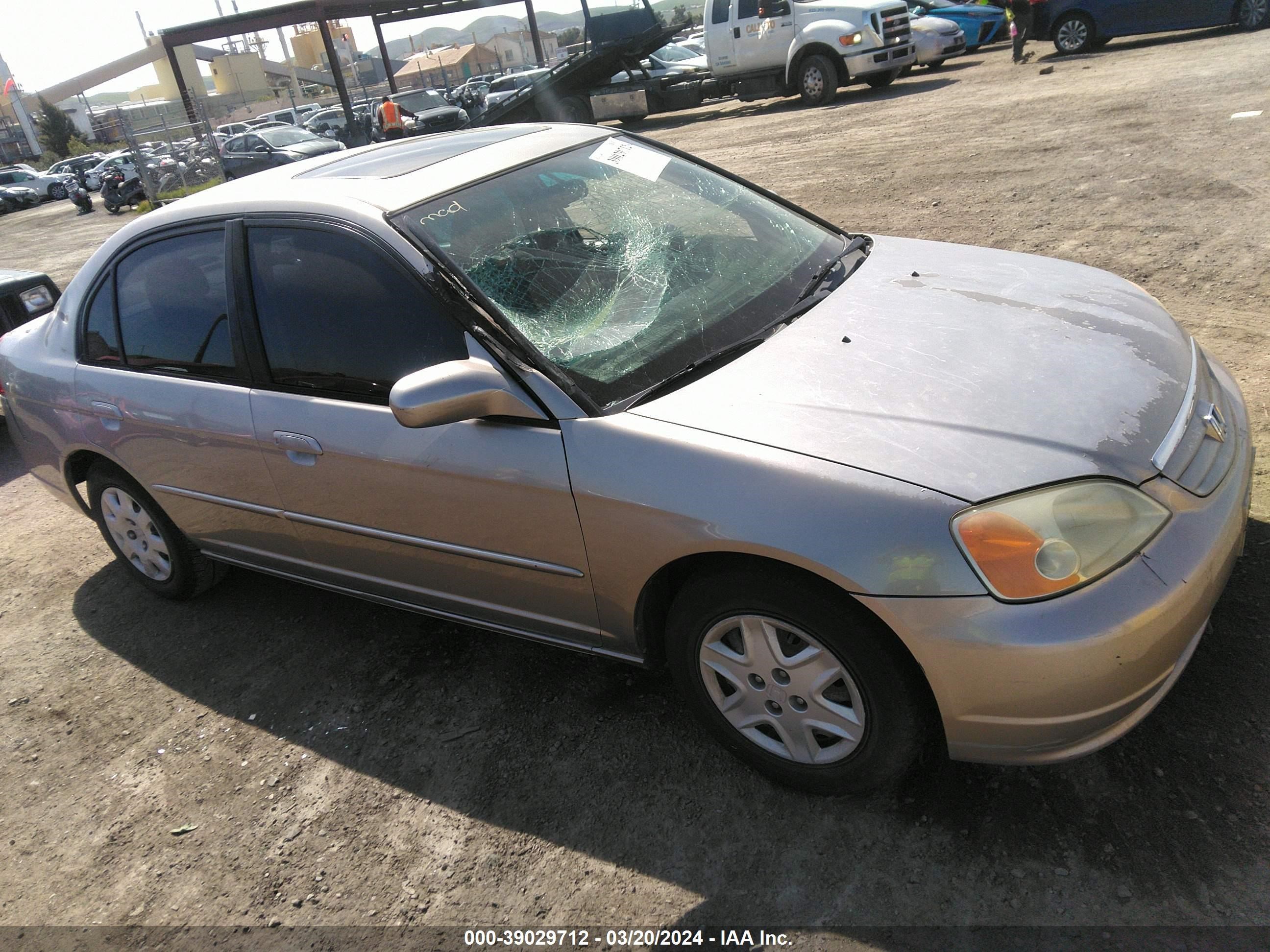 honda civic 2003 jhmes26753s001264