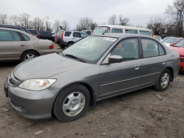 honda civic hybr 2004 jhmes96654s003548