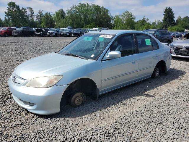 honda civic hybr 2005 jhmes96655s009299