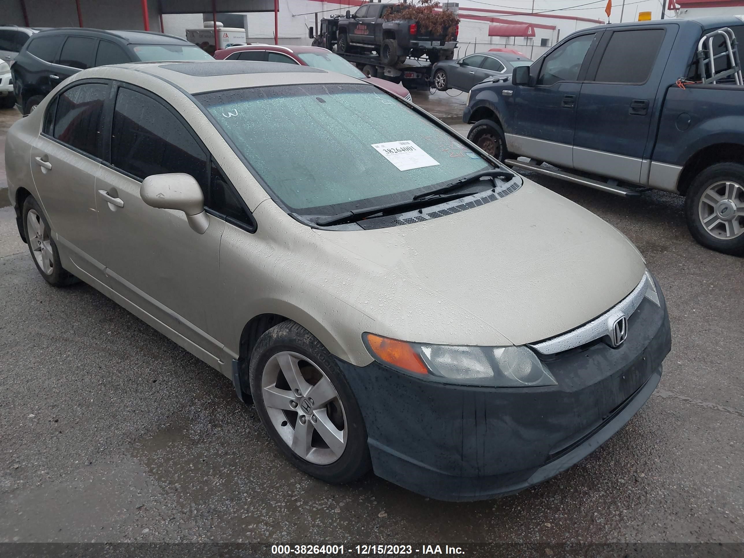 honda civic 2007 jhmfa16897s007777