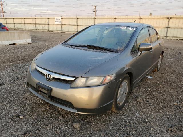 honda civic hybr 2007 jhmfa36207s018447