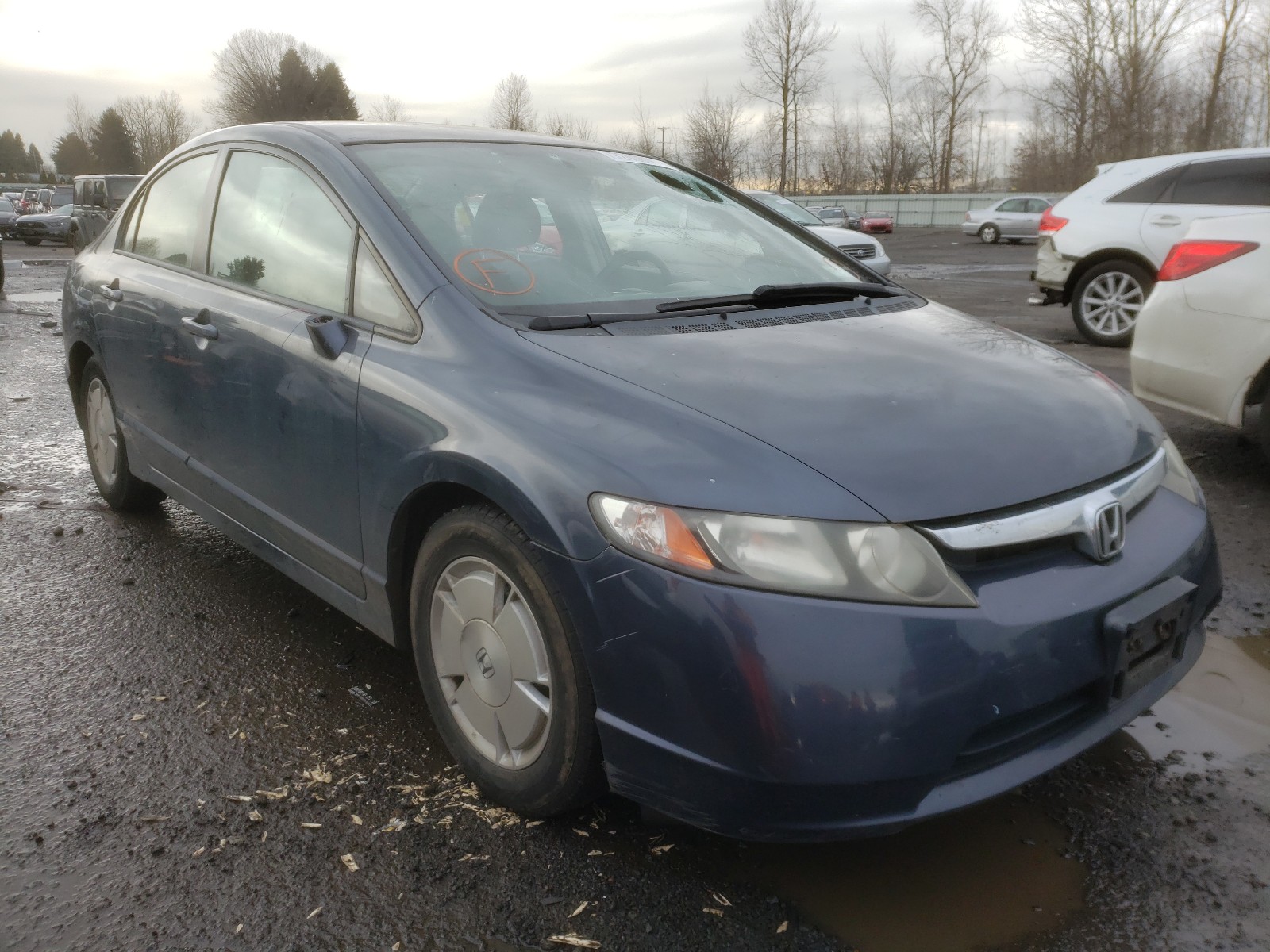 honda civic hybr 2007 jhmfa36217s019963