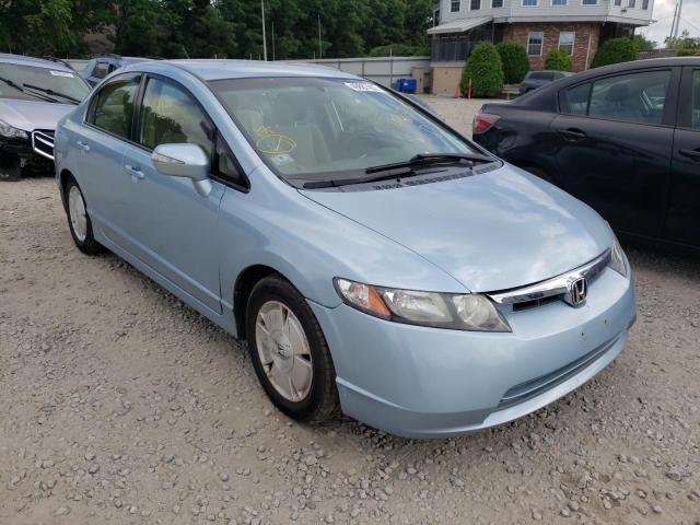 honda civic hybr 2007 jhmfa36287s018812