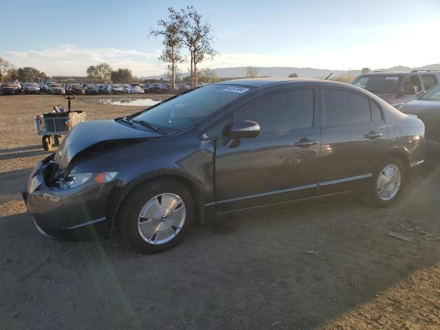 honda civic hybr 2007 jhmfa36287s021497