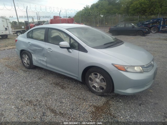 honda civic hybrid 2012 jhmfb4f33cs000482