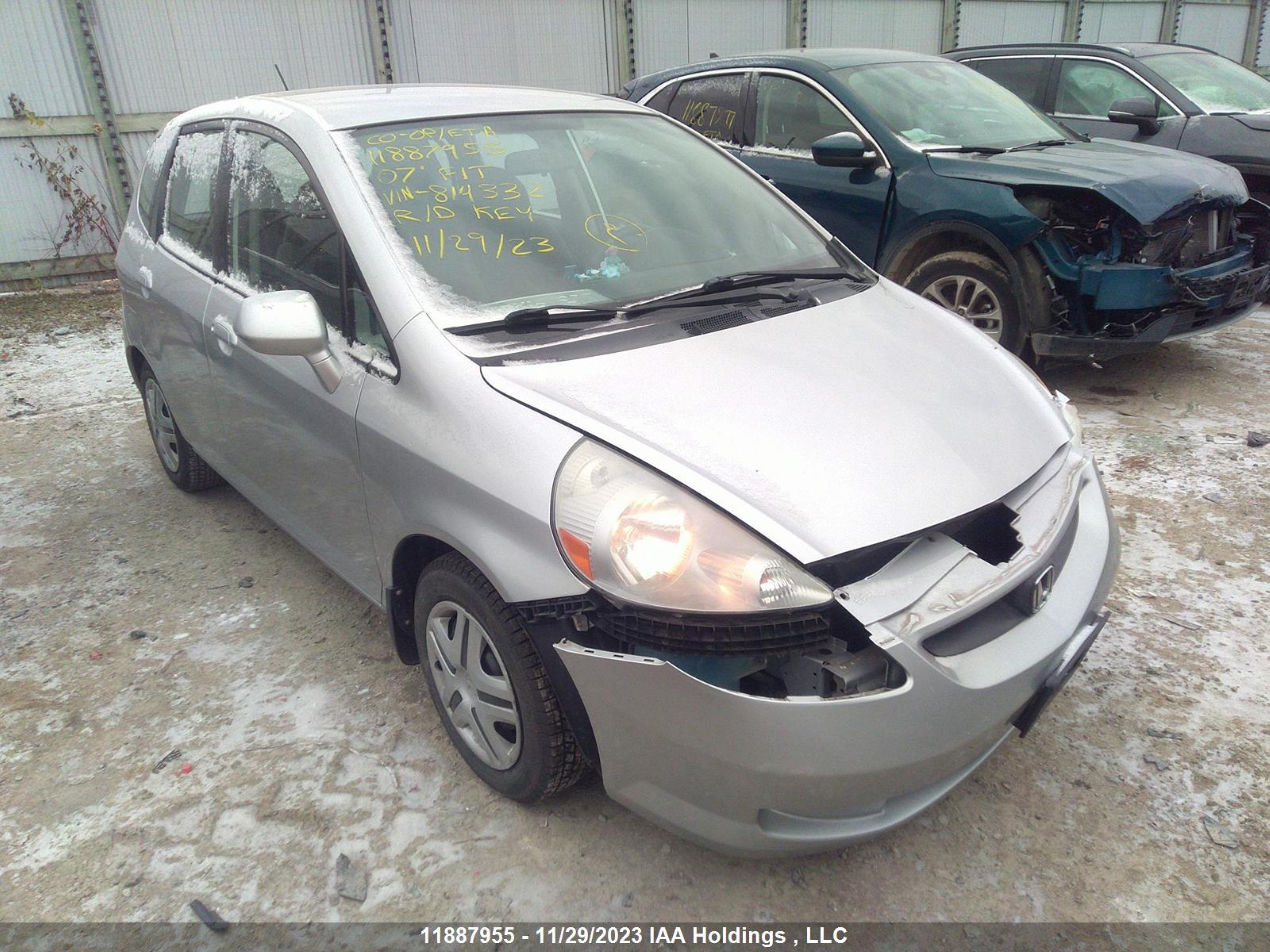 honda fit 2007 jhmgd37437s814332