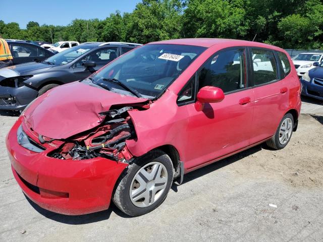 honda fit 2007 jhmgd374x7s052312