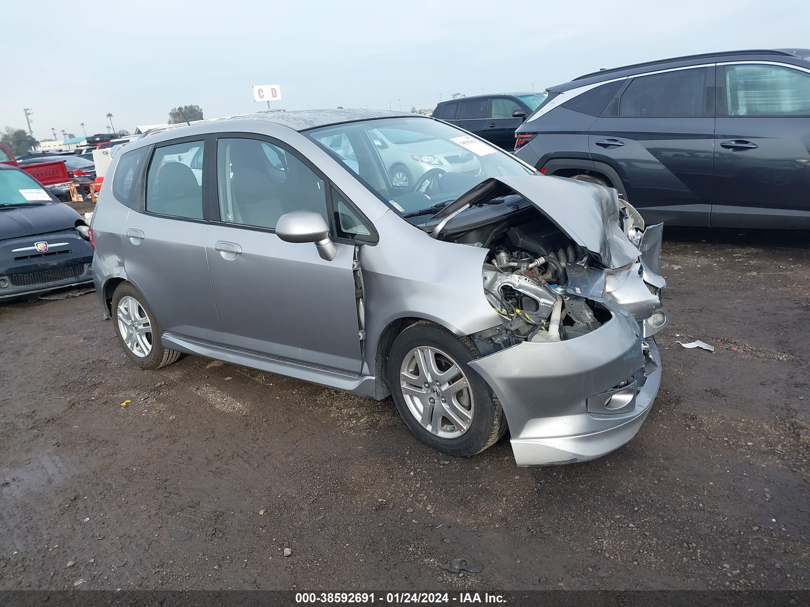 honda fit 2007 jhmgd37657s024791