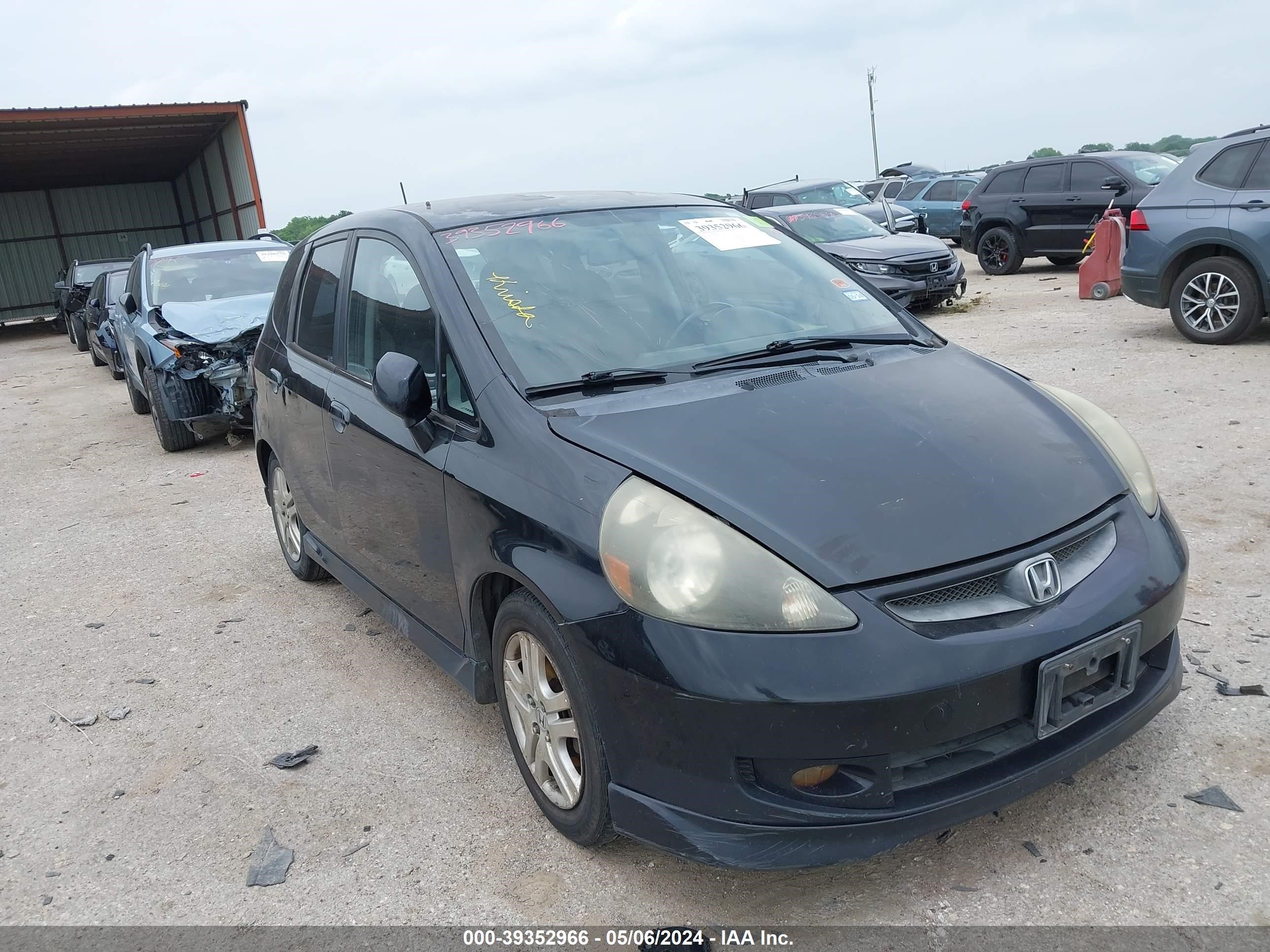 honda fit 2007 jhmgd37687s046395