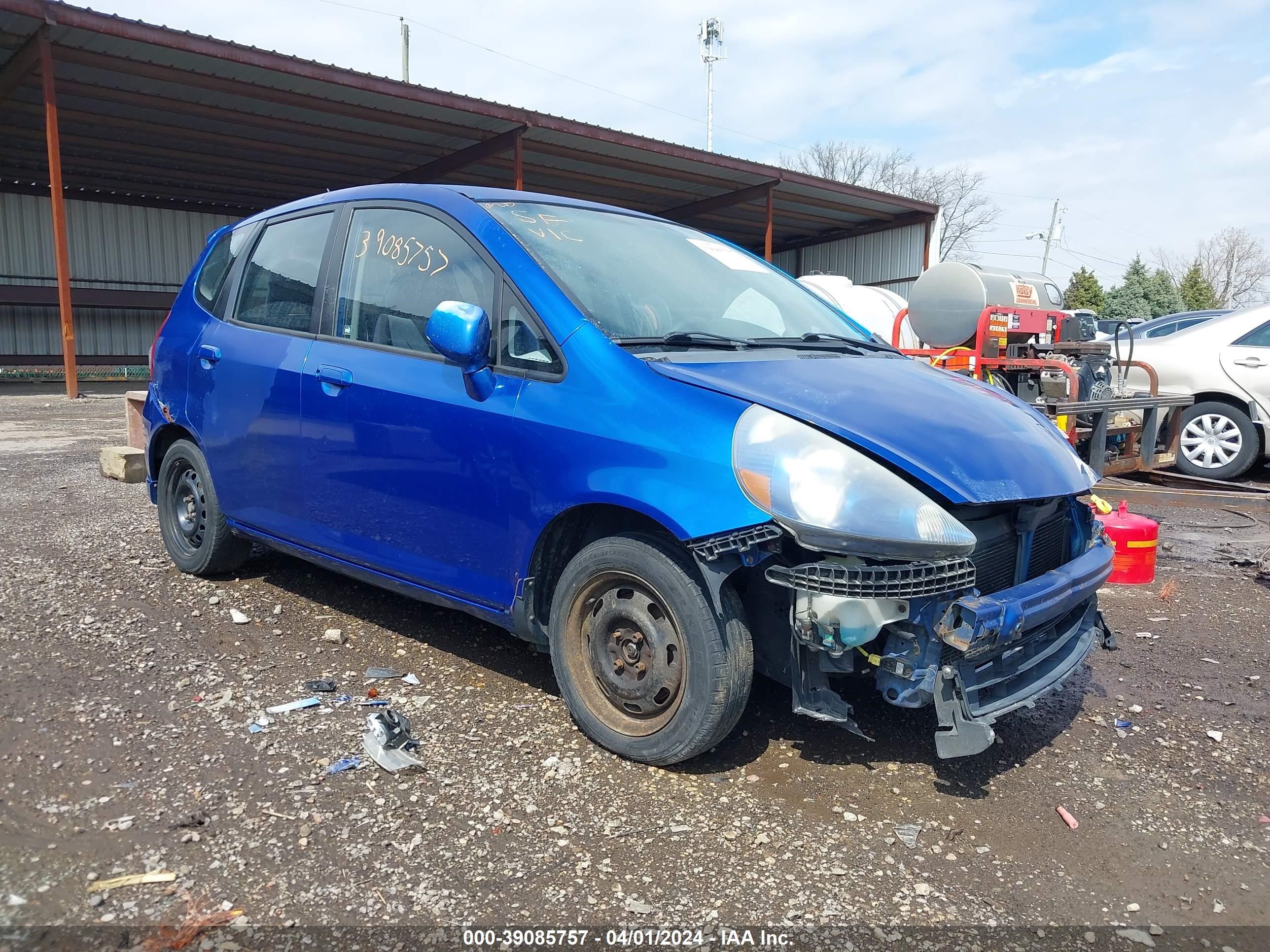 honda fit 2007 jhmgd38447s057584