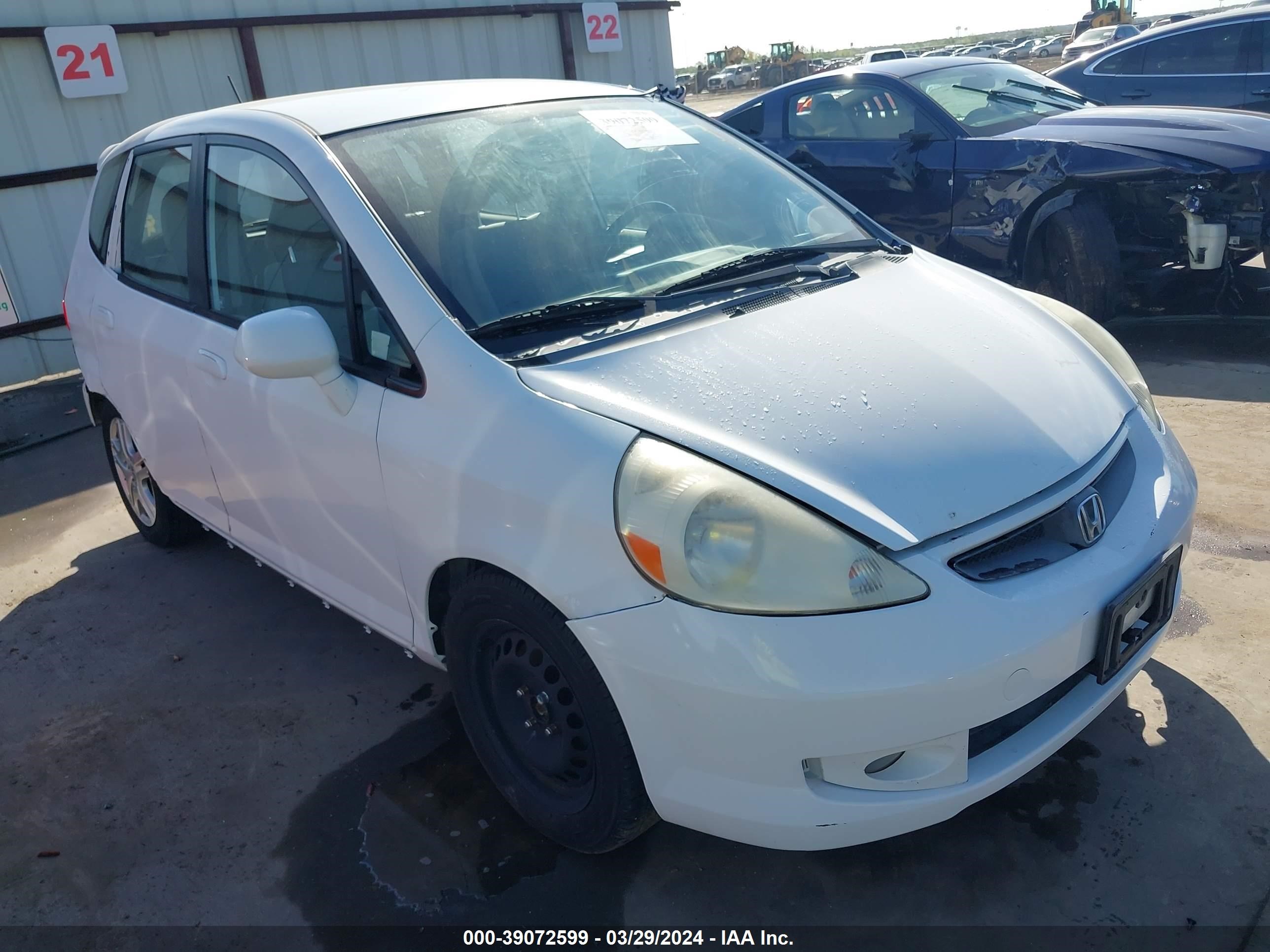 honda fit 2007 jhmgd38667s039881