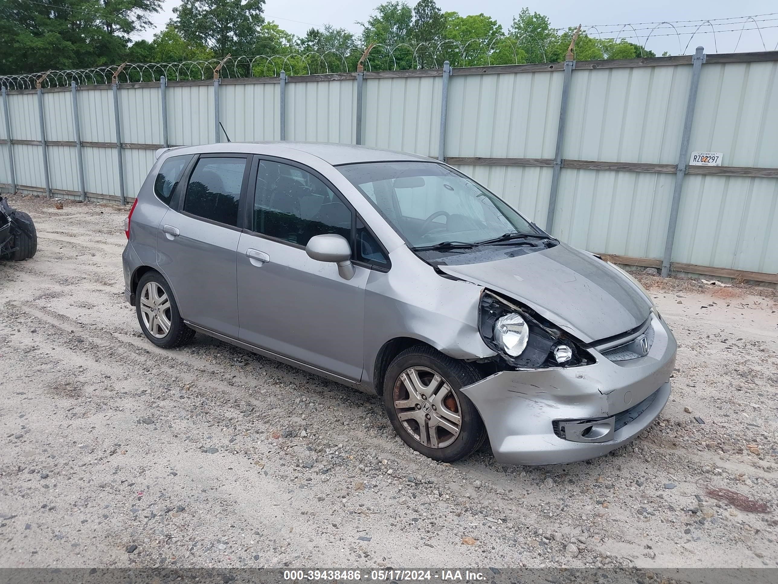 honda fit 2007 jhmgd38667s049536