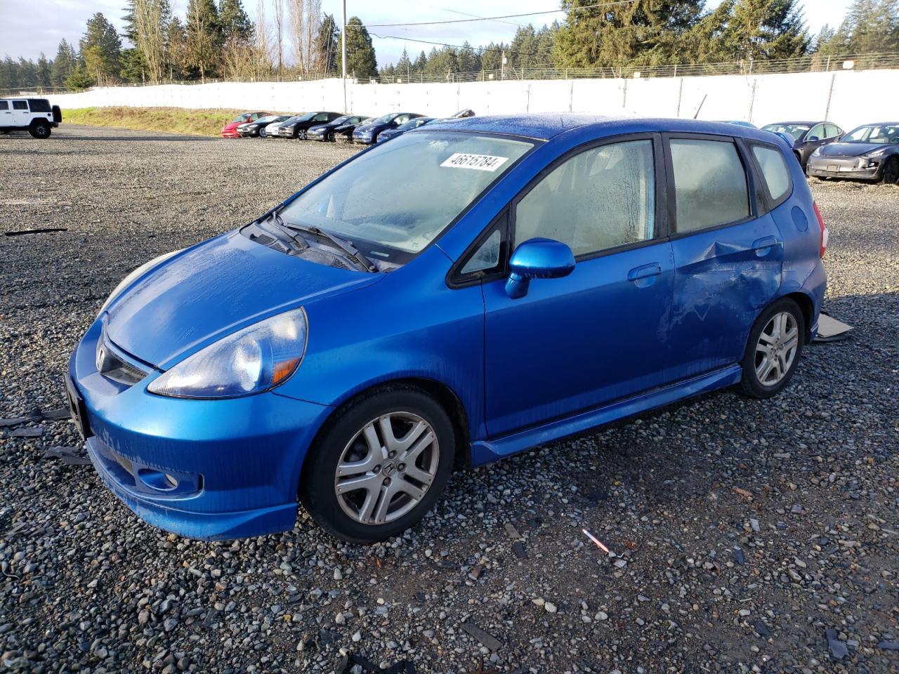 honda fit 2007 jhmgd38667s050959