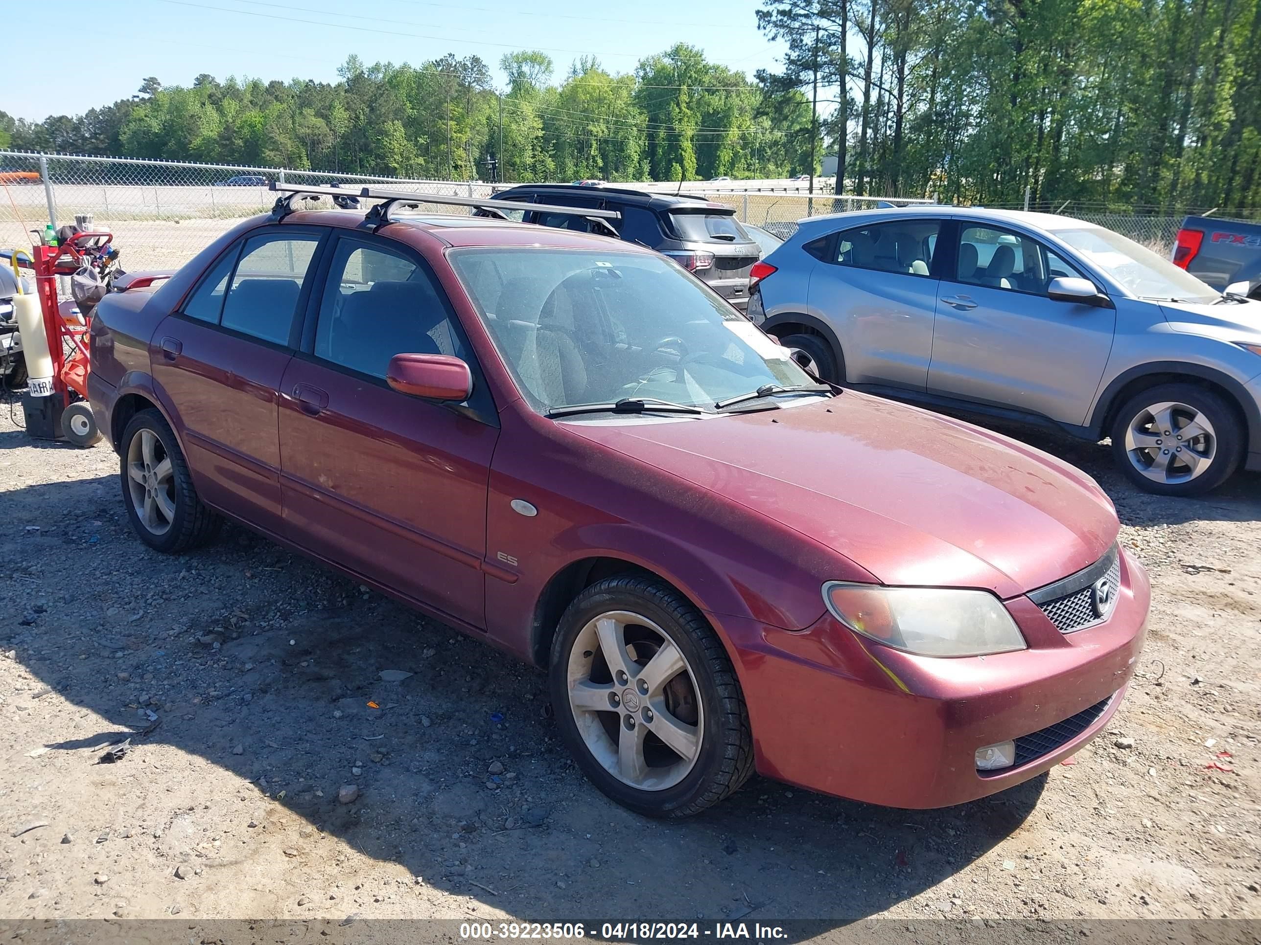 mazda protege 2003 jm1bj226x31149307