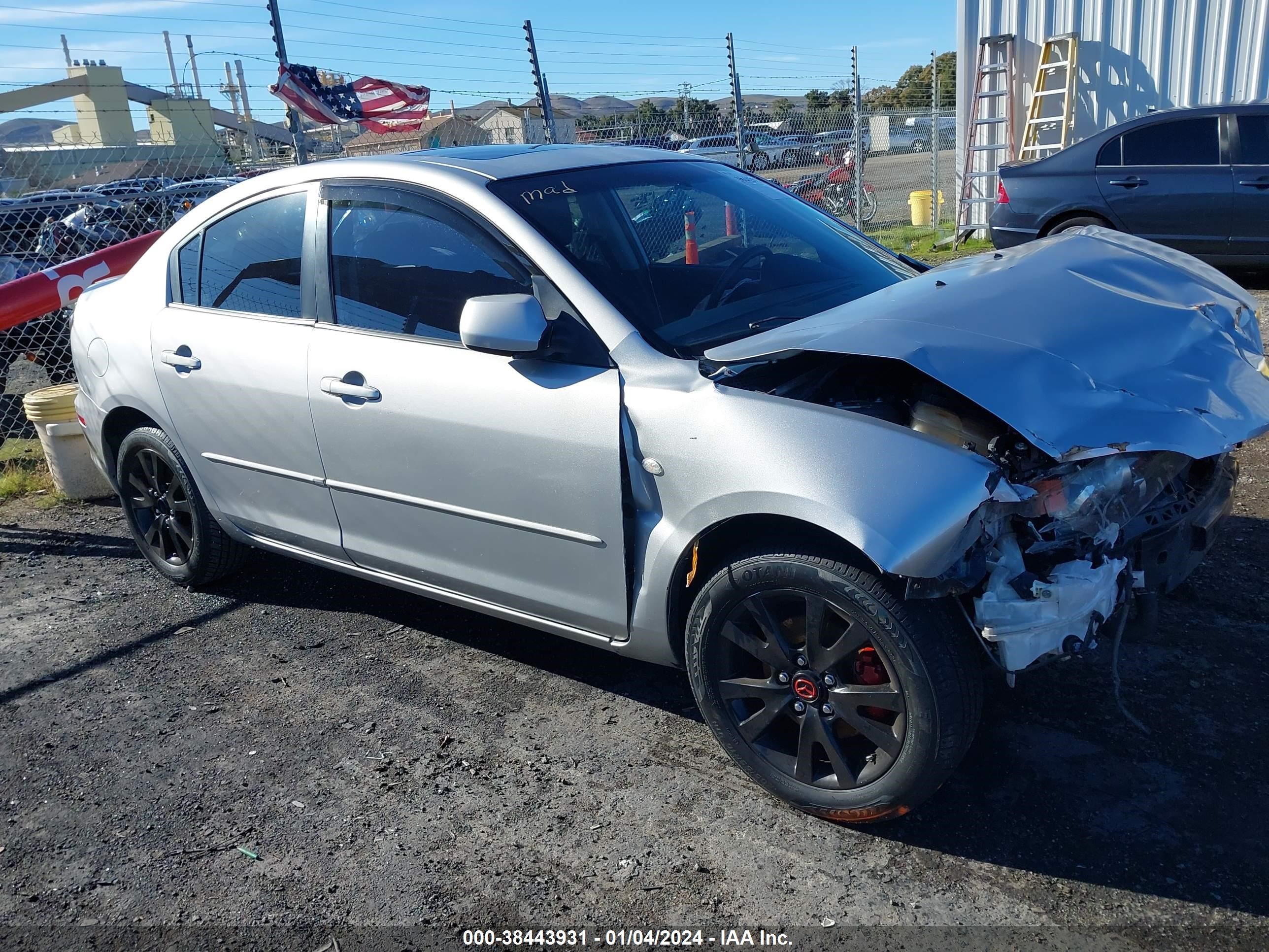 mazda 3 2007 jm1bk12fx71765750