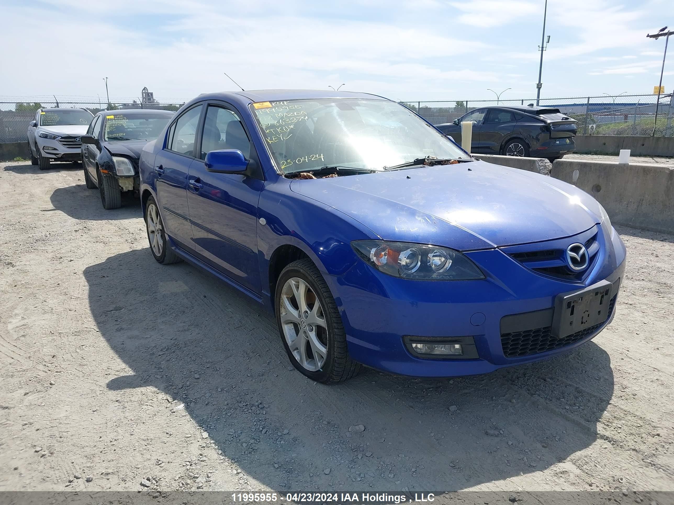 mazda 3 2008 jm1bk323881863274