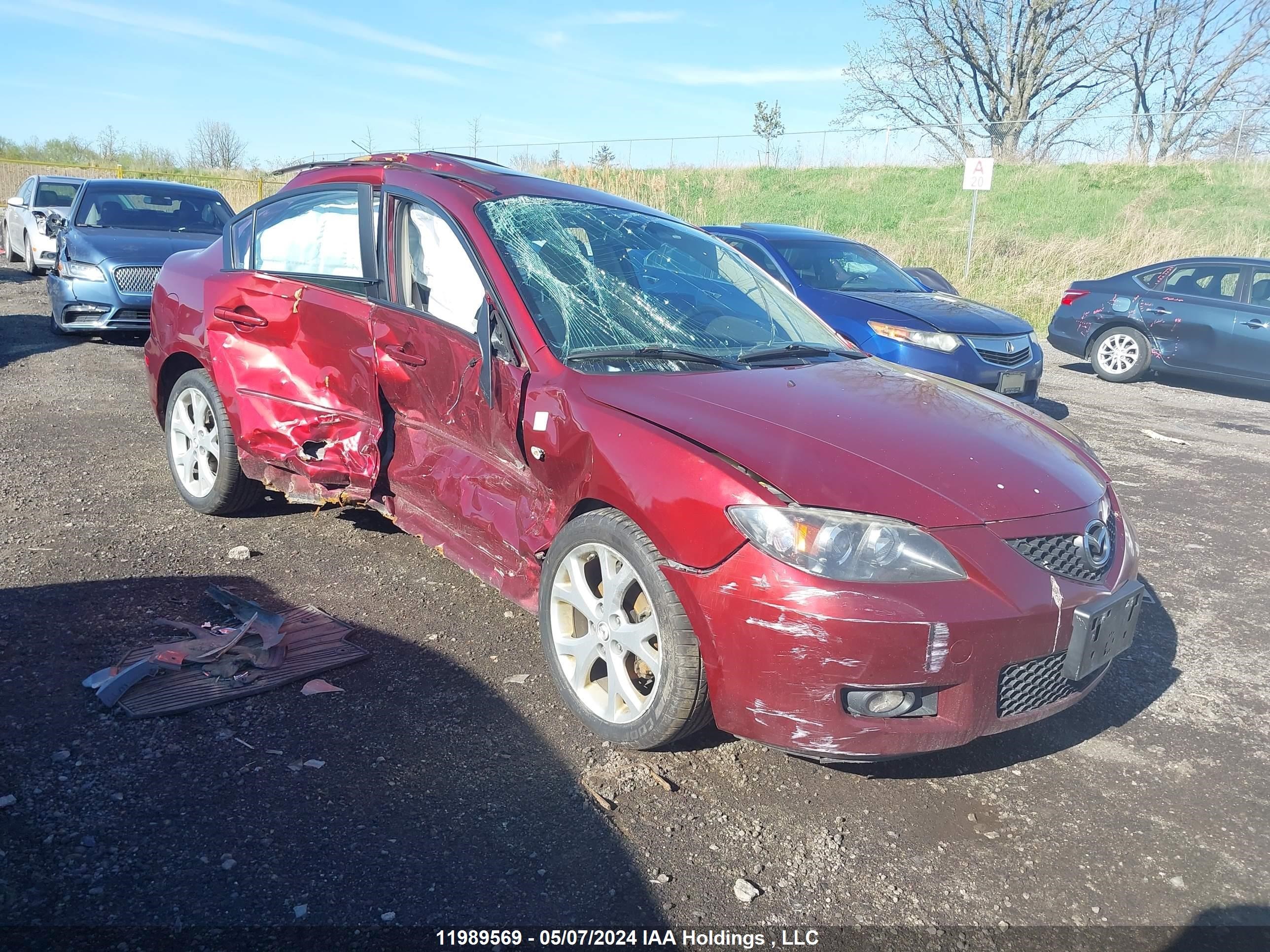 mazda 3 2008 jm1bk32f081120070