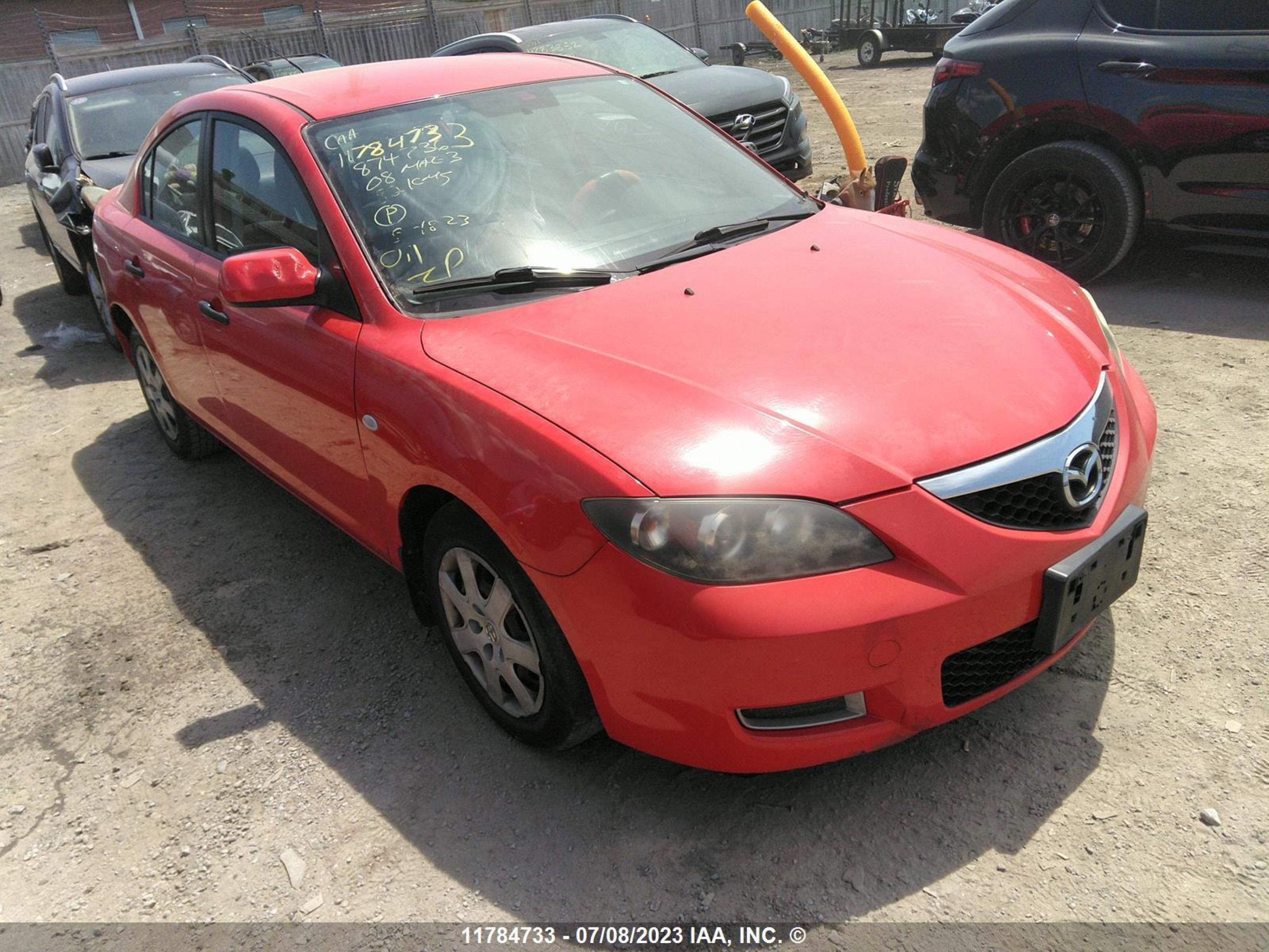 mazda 3 2008 jm1bk32f681874736