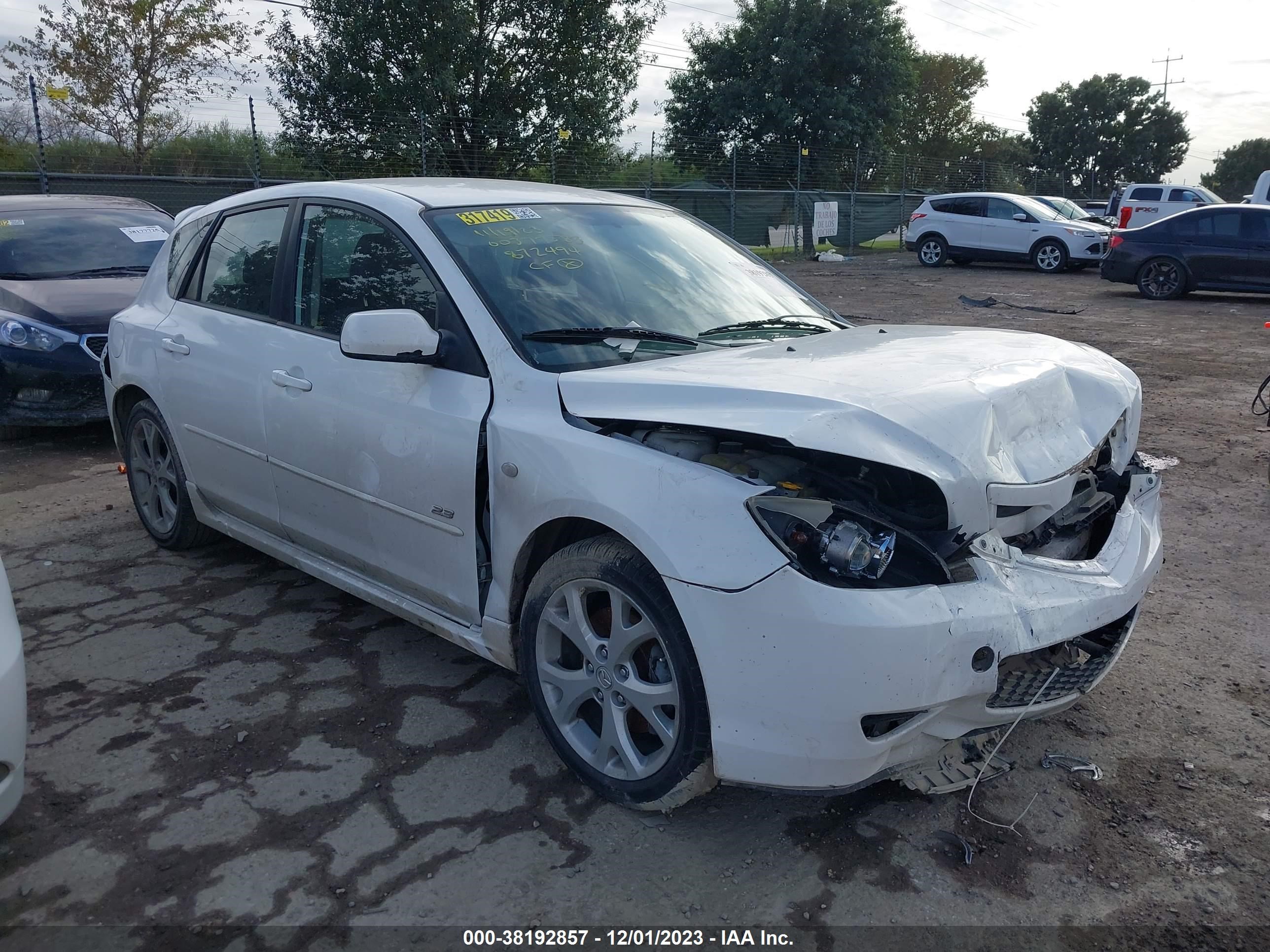 mazda 3 2008 jm1bk344481872494