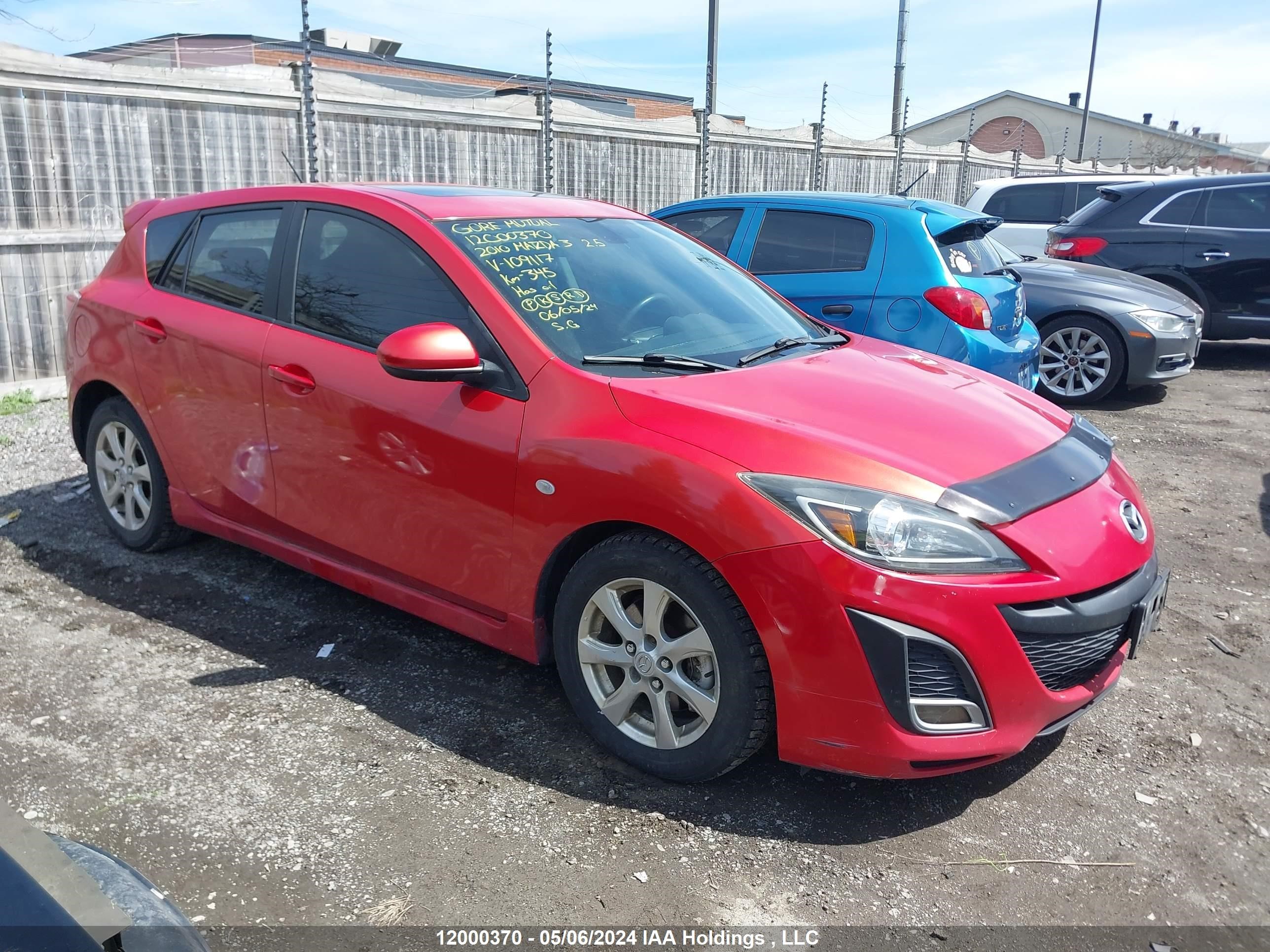 mazda 3 2010 jm1bl1h53a1109117