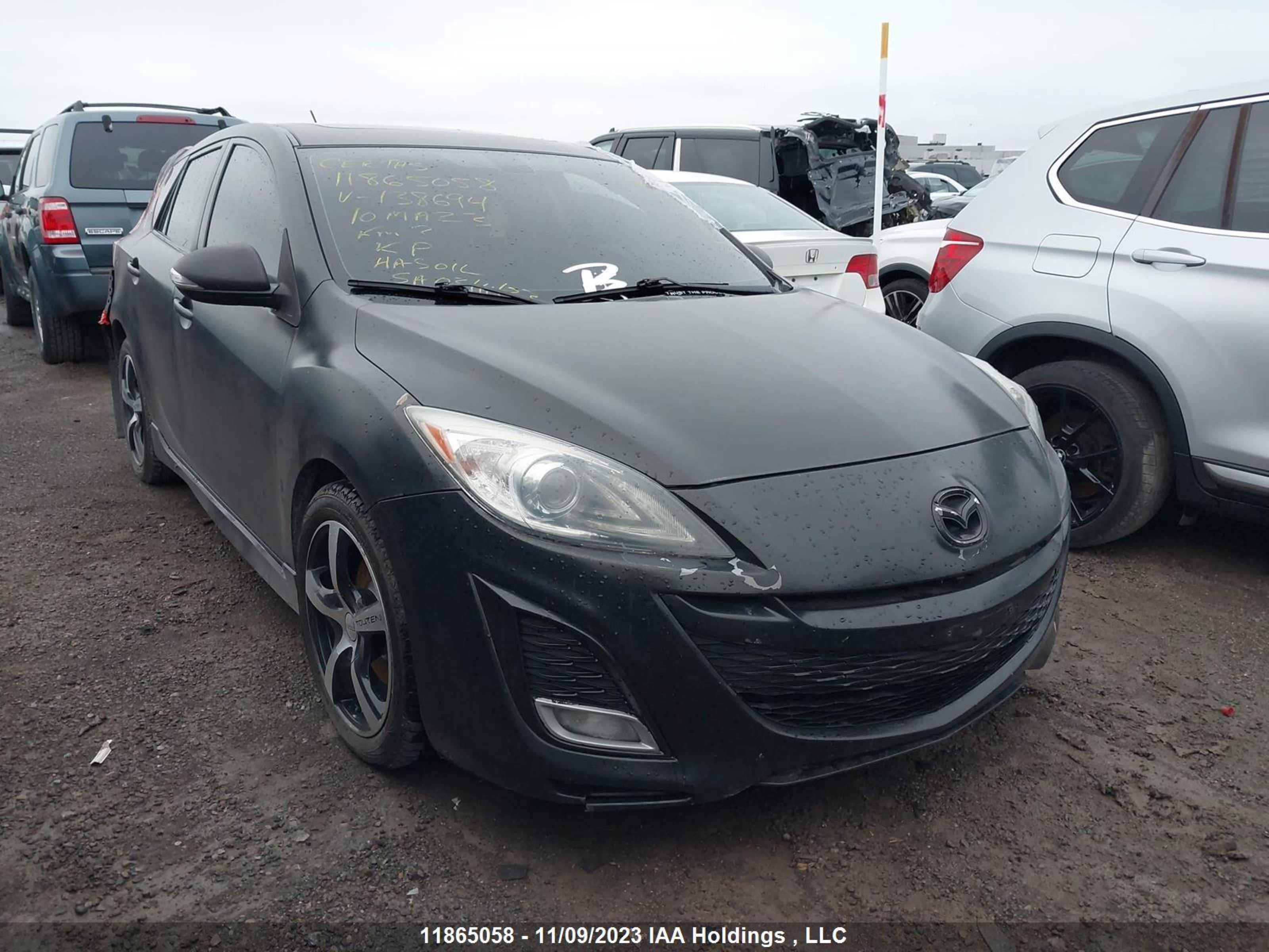 mazda 3 2010 jm1bl1h5xa1138694