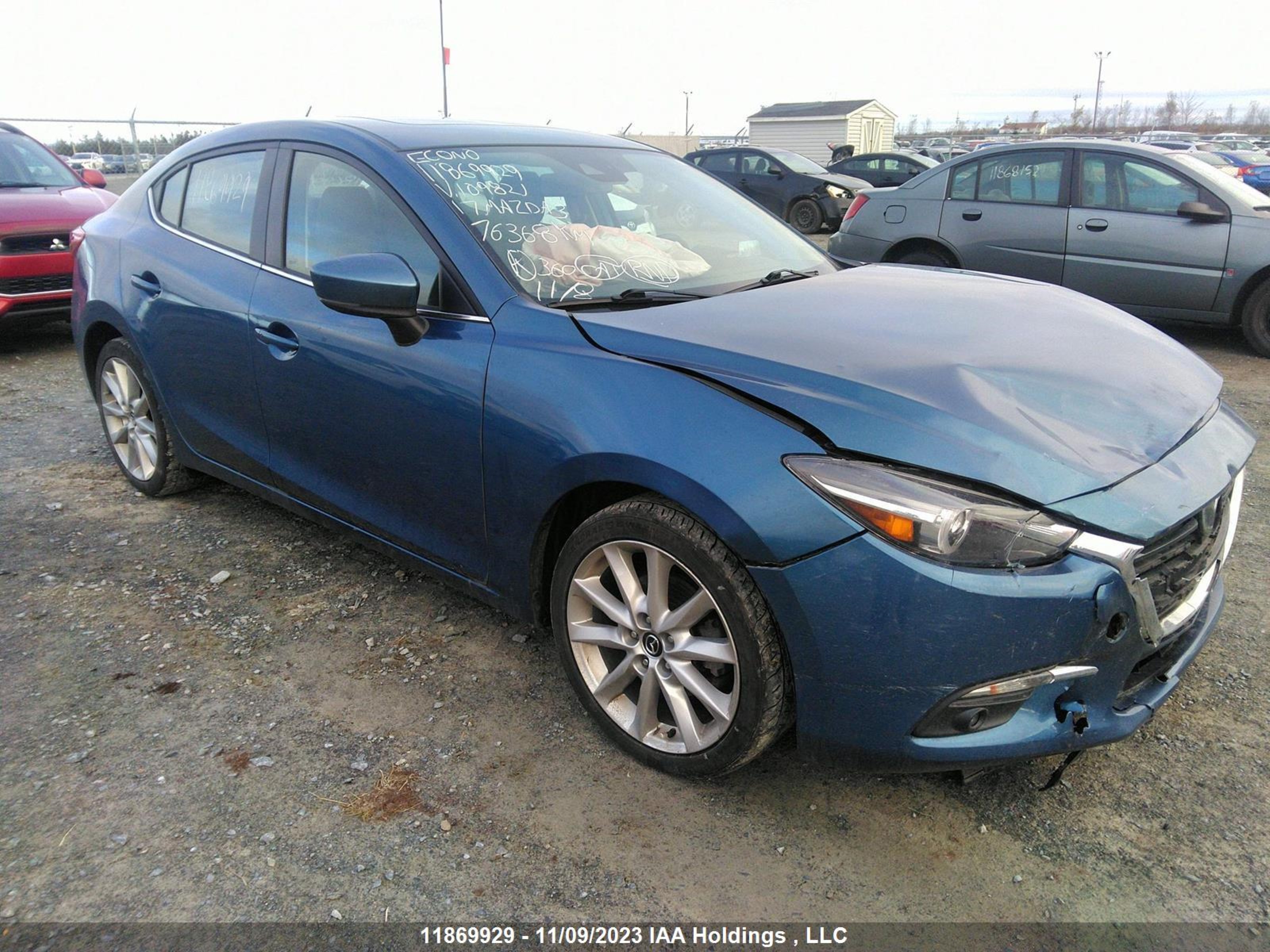 mazda 3 2017 jm1bn1w33h1109821