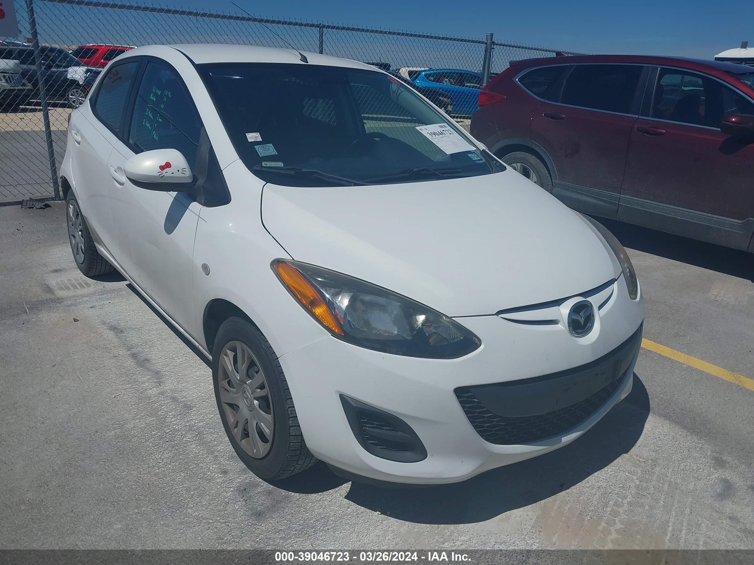 mazda 2 2011 jm1de1hy7b0123039