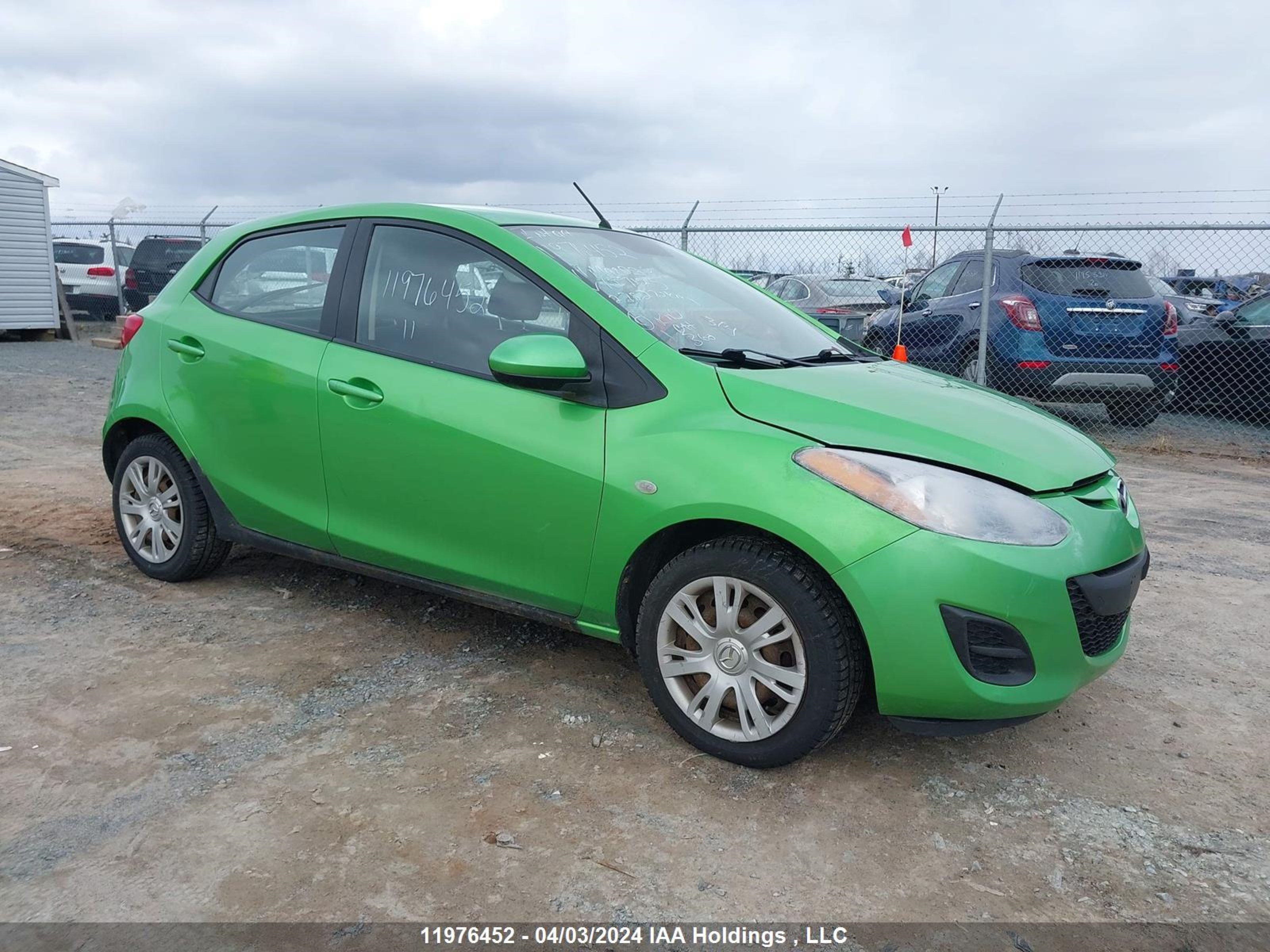 mazda 2 2011 jm1de1hy9b0127125