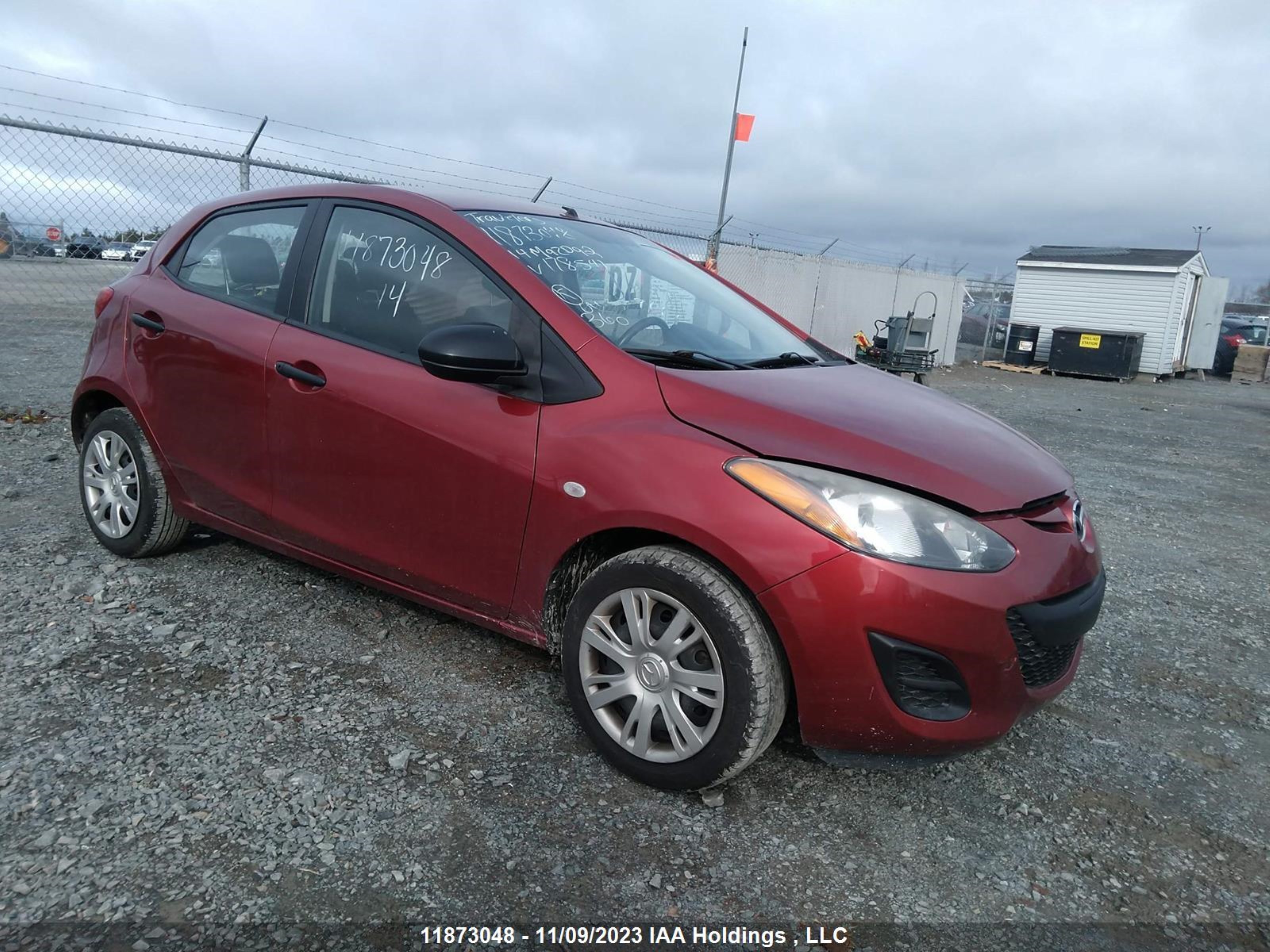 mazda 2 2014 jm1de1ky7e0178541