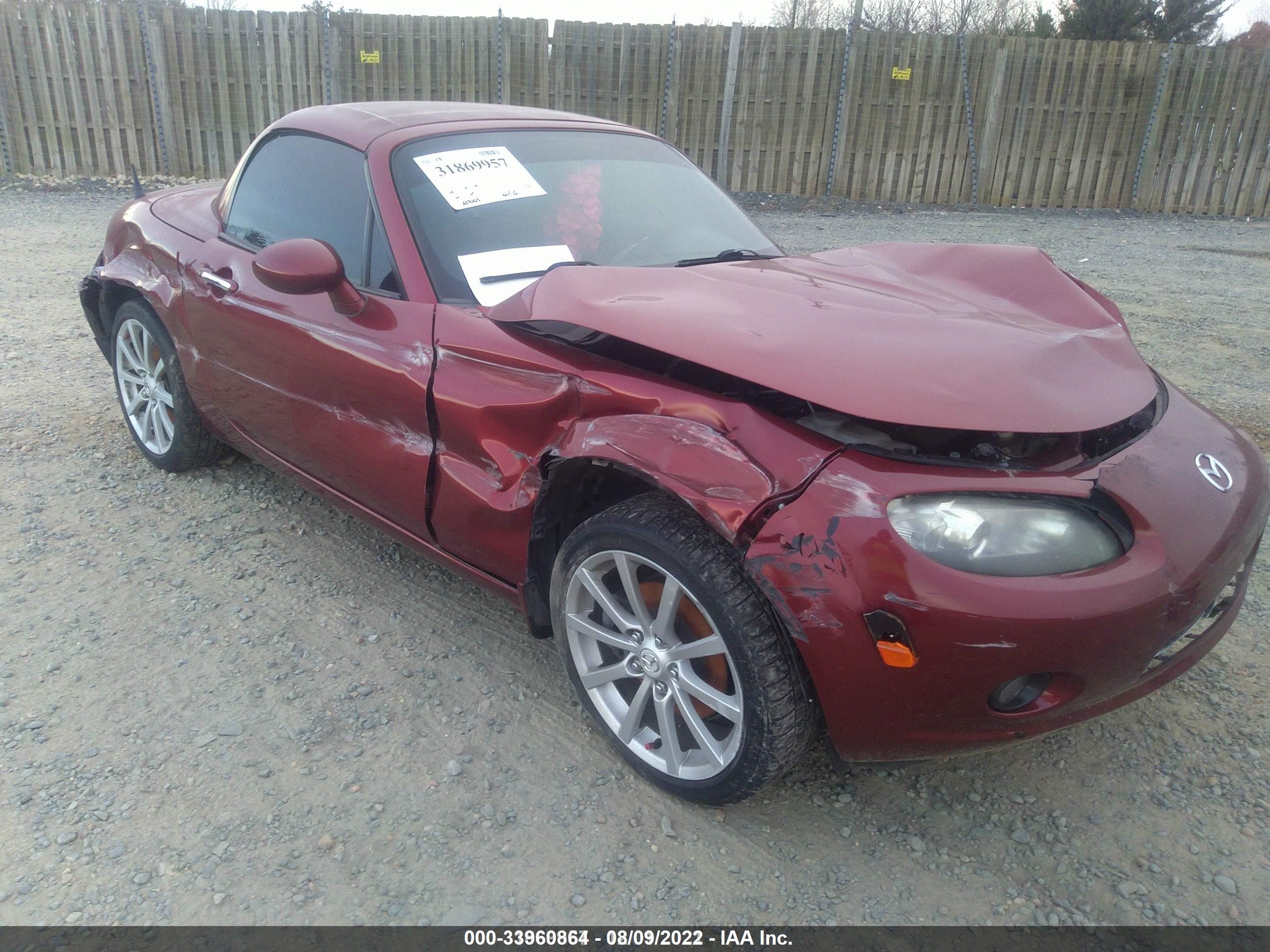 mazda mx-5 2007 jm1nc26fx70137350