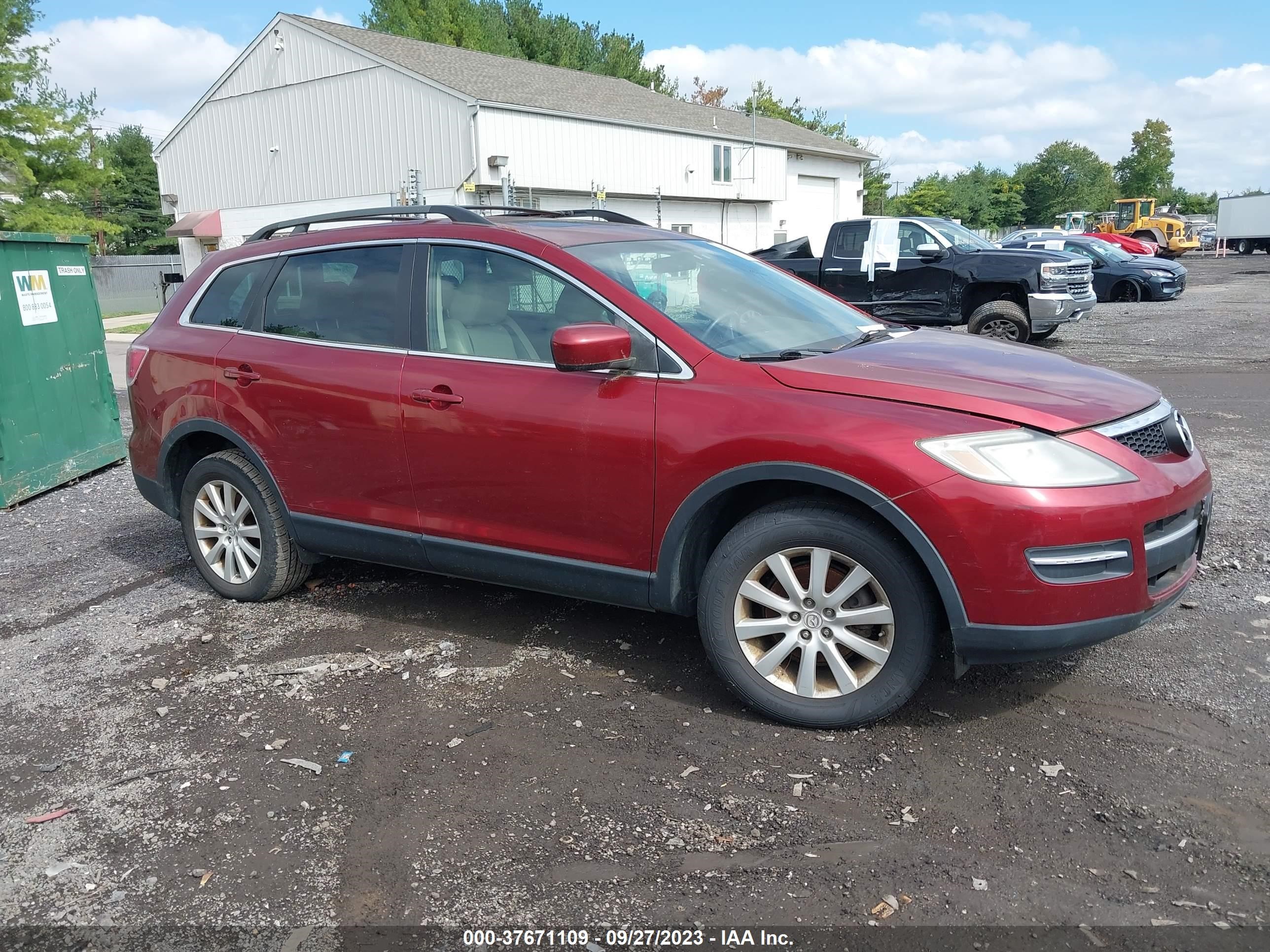 mazda cx-9 2008 jm3tb38v480156425