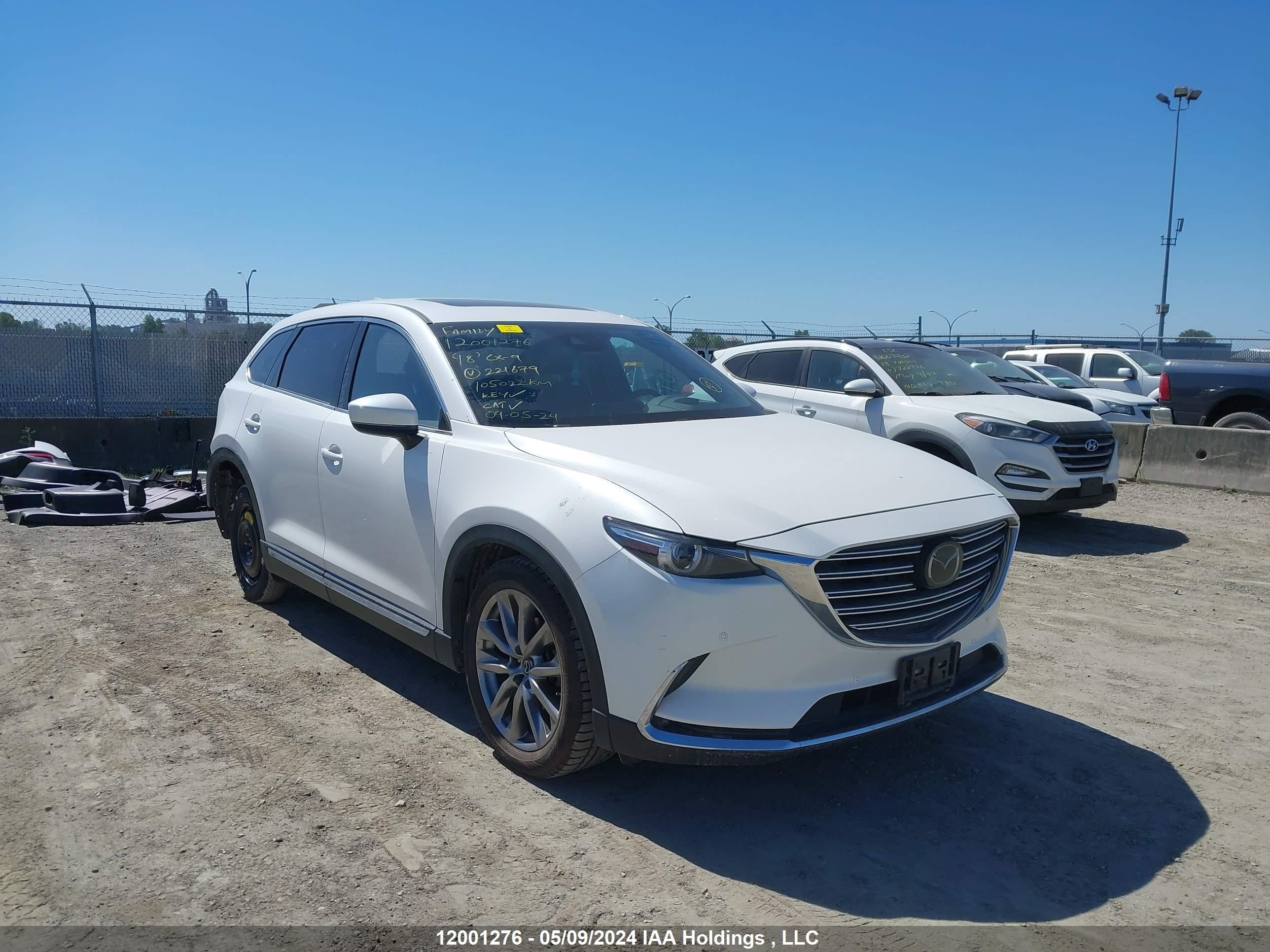 mazda cx-9 2018 jm3tcbdy3j0221679