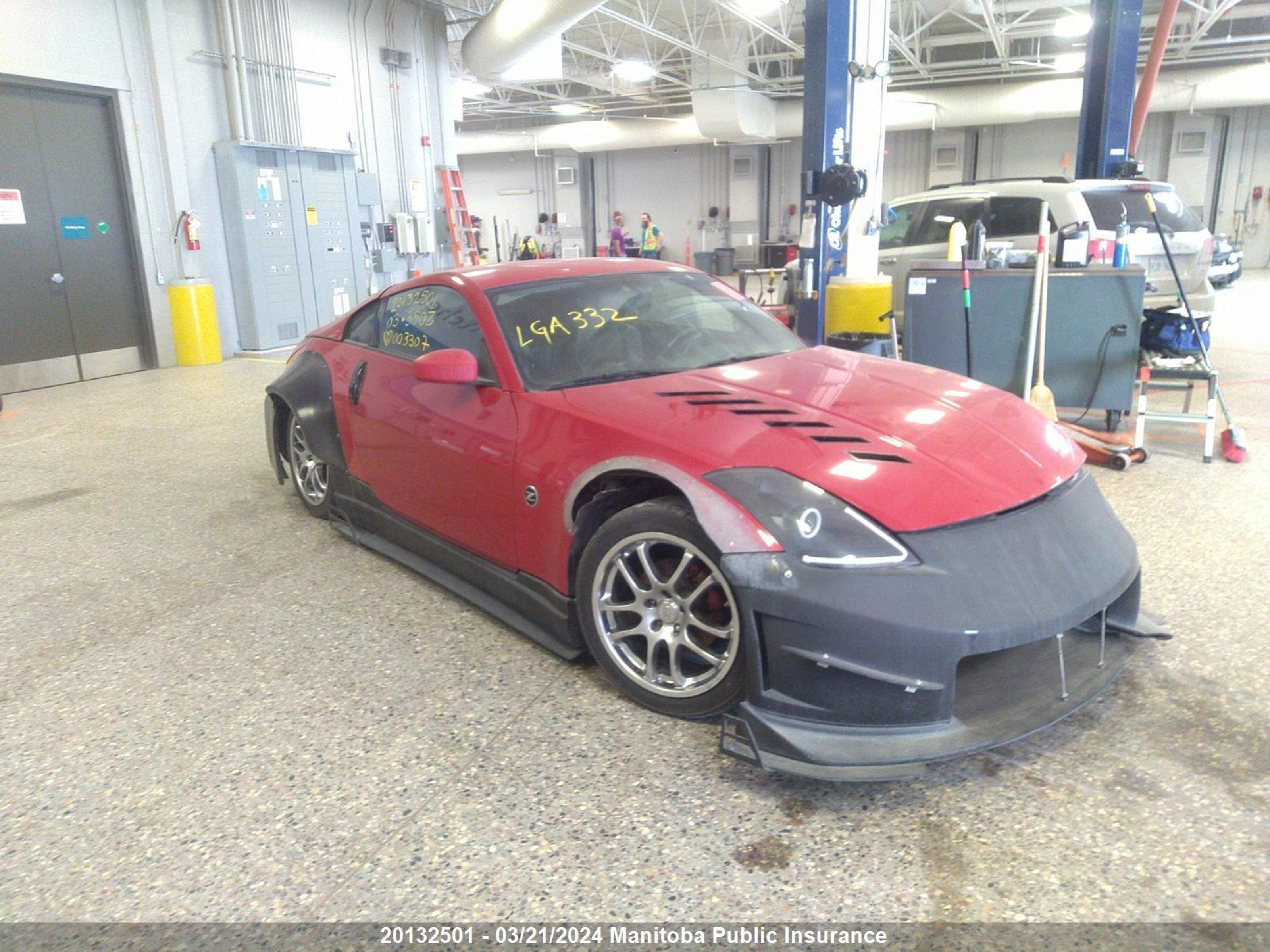 nissan 350z 2003 jn1az34e73t003307