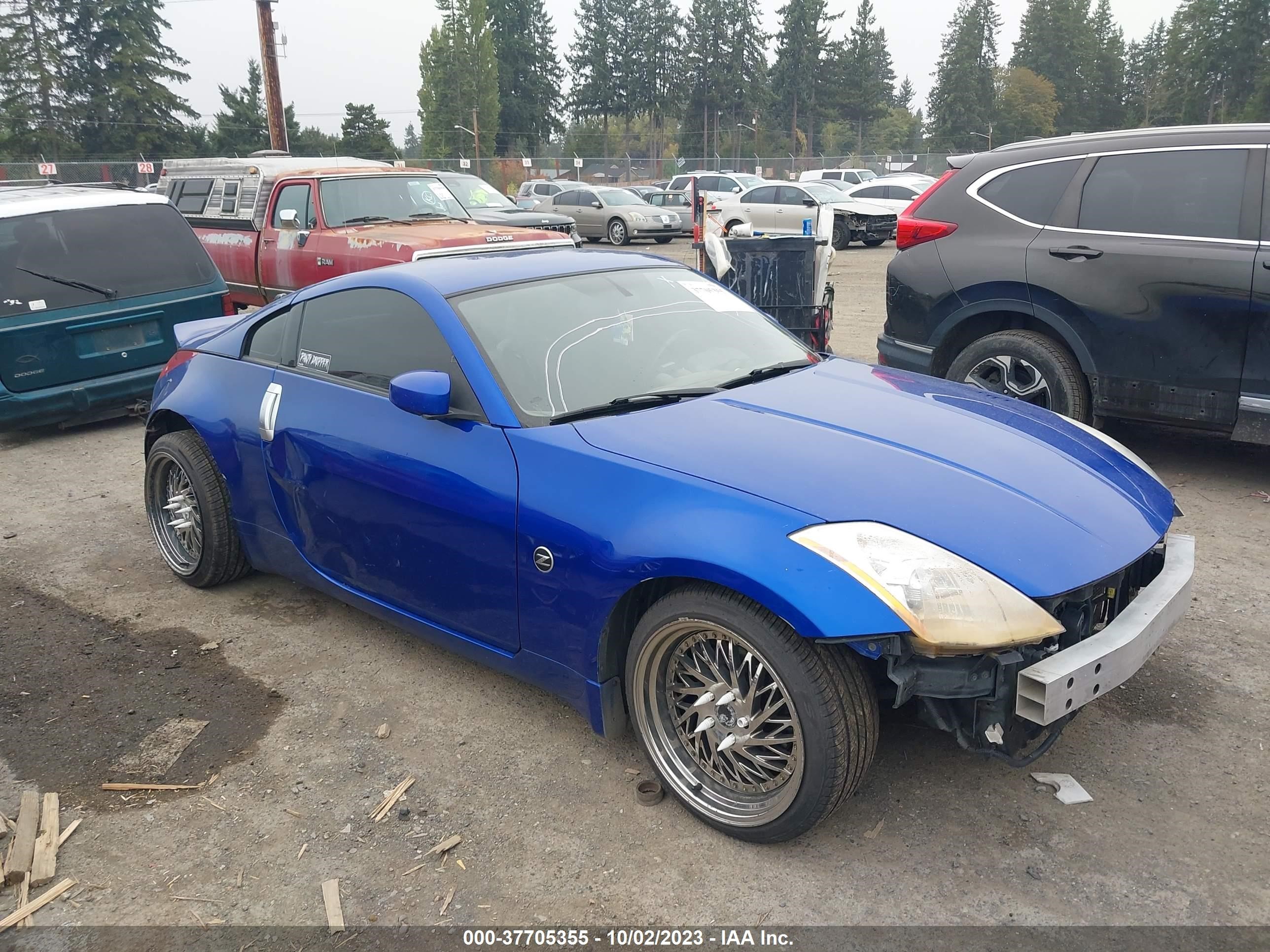 nissan 350z 2003 jn1az34e93t015393