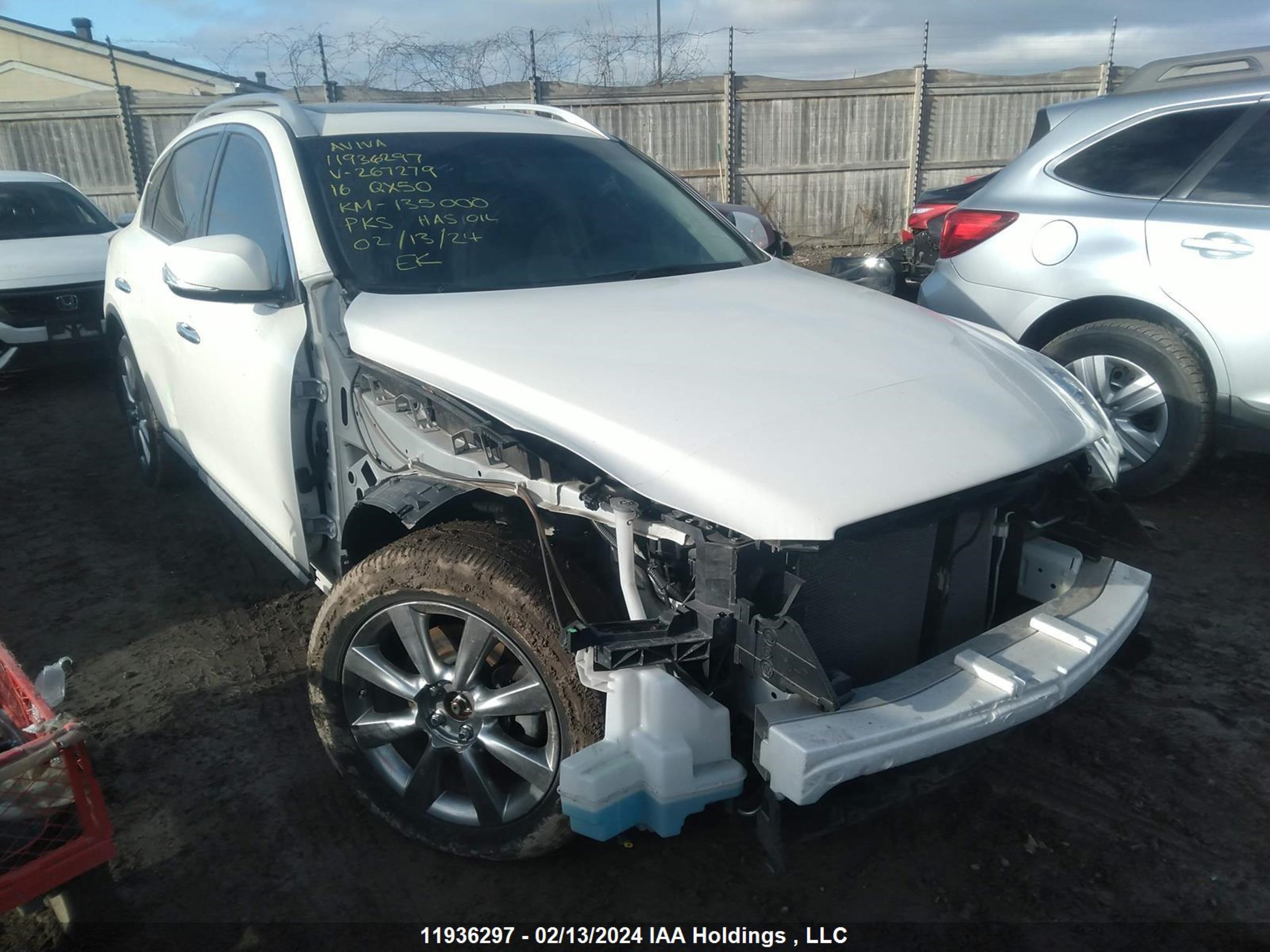 infiniti qx50 2016 jn1bj0rr2gm267279