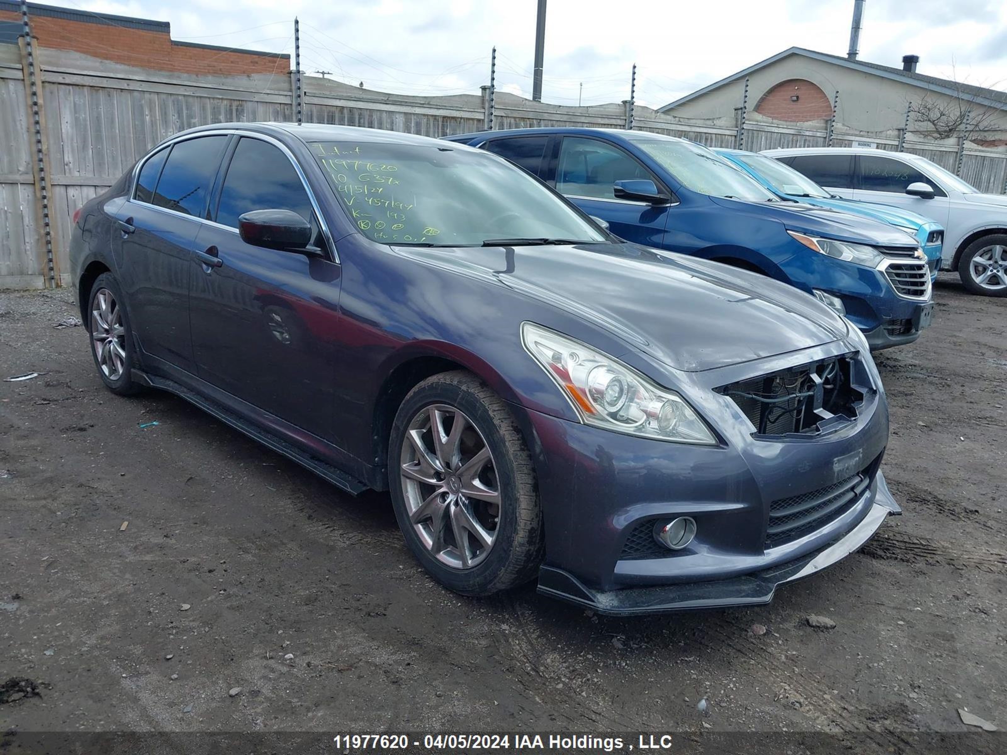 infiniti  2010 jn1cv6ar4am457194