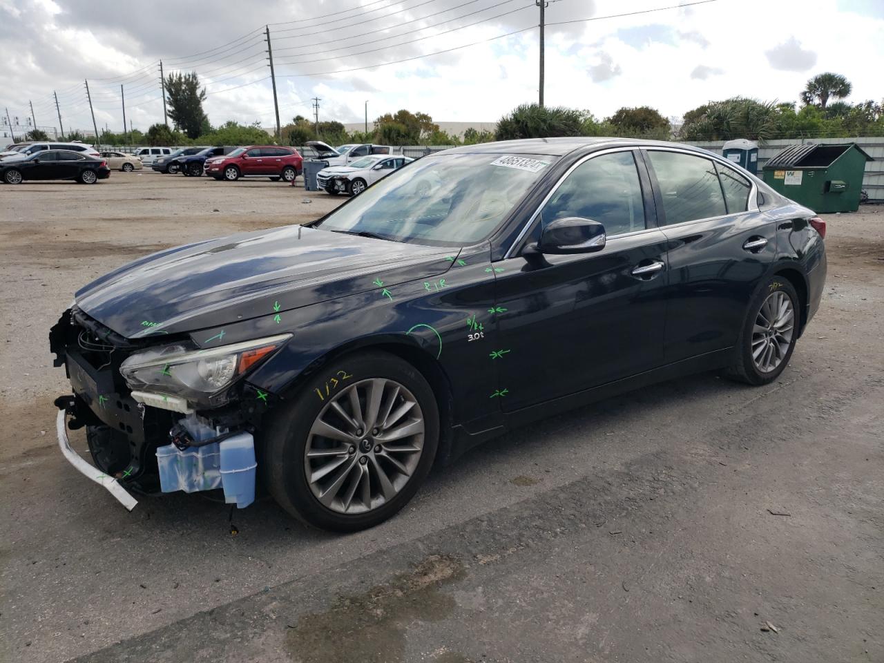 infiniti q50 2019 jn1ev7ar6km550539