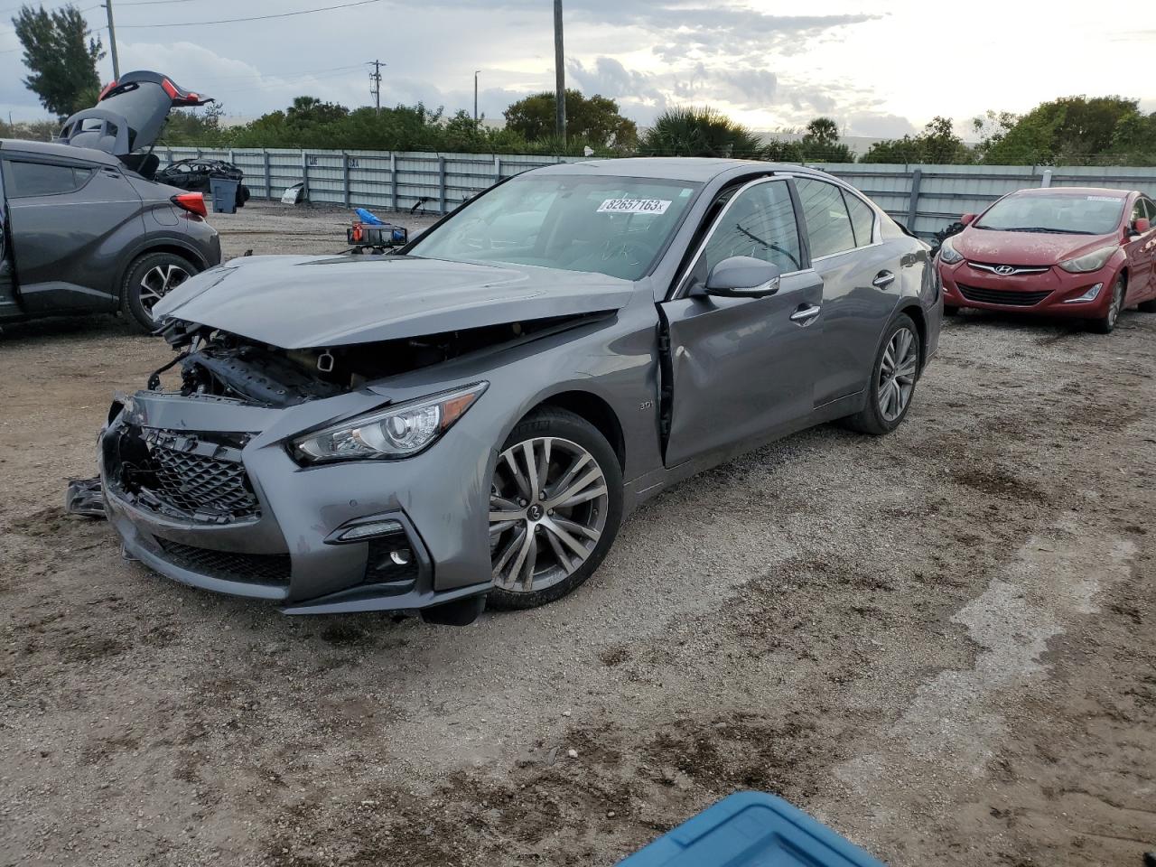 infiniti q50 2019 jn1ev7arxkm555131